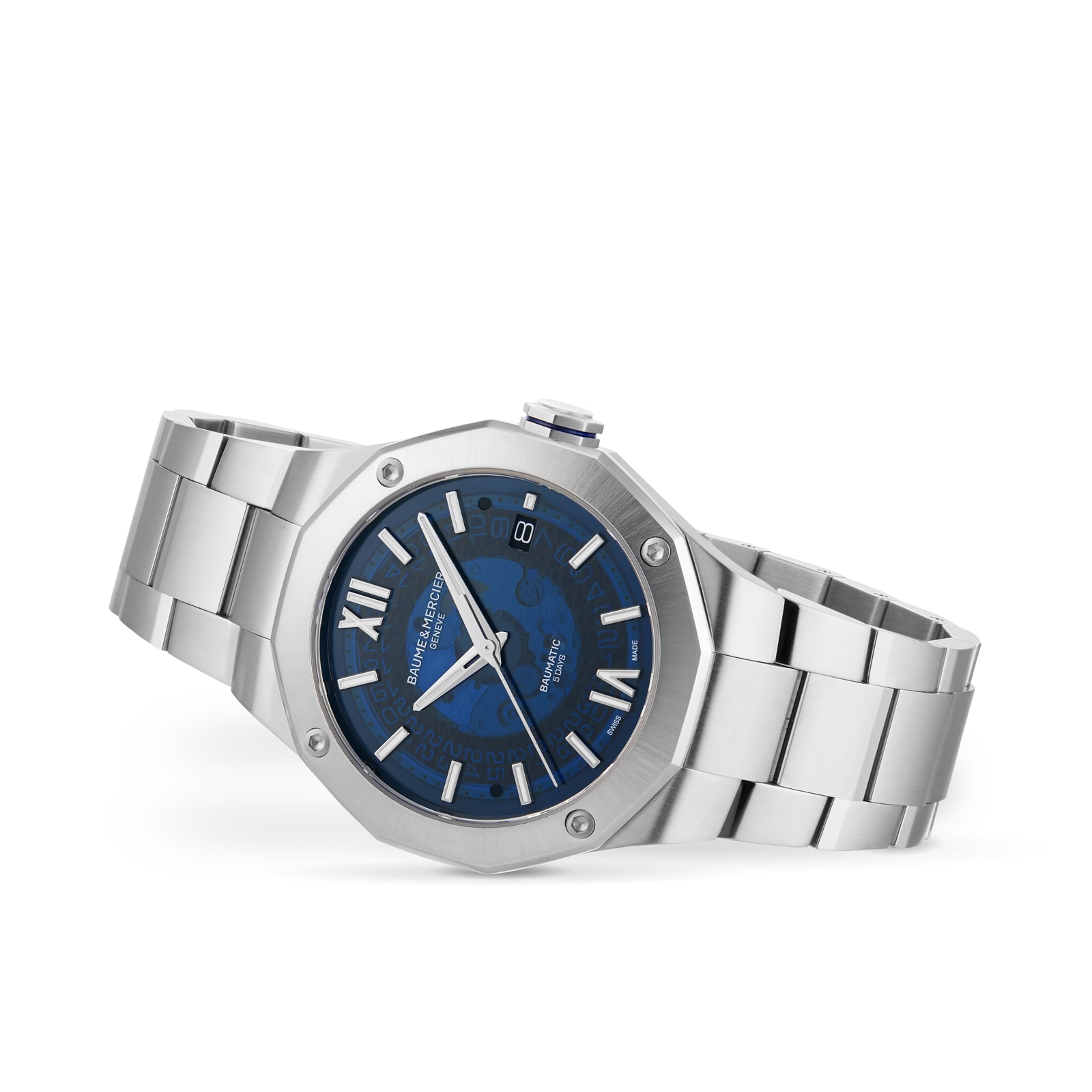 Replica Baume & Mercier Riviera 42mm Mens details Blue BM0A10616 2 Replica Baume & Mercier Riviera 42mm Mens details Blue BM0A10616