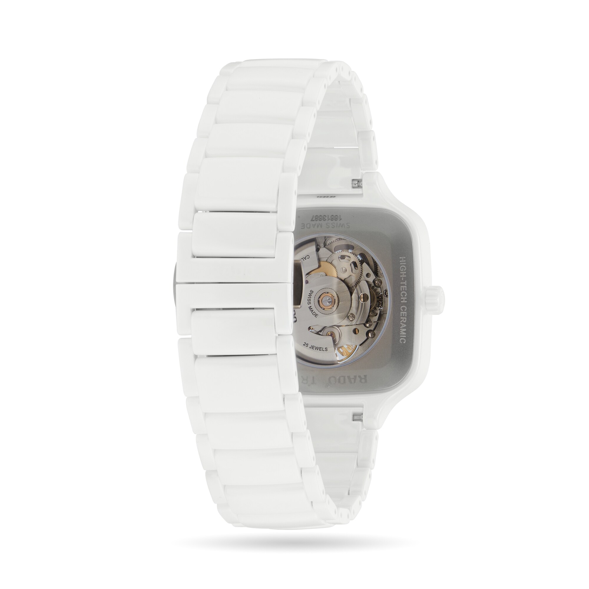 Replica Rado True Square Automatic Skeleton 38mm Unisex details R27126012