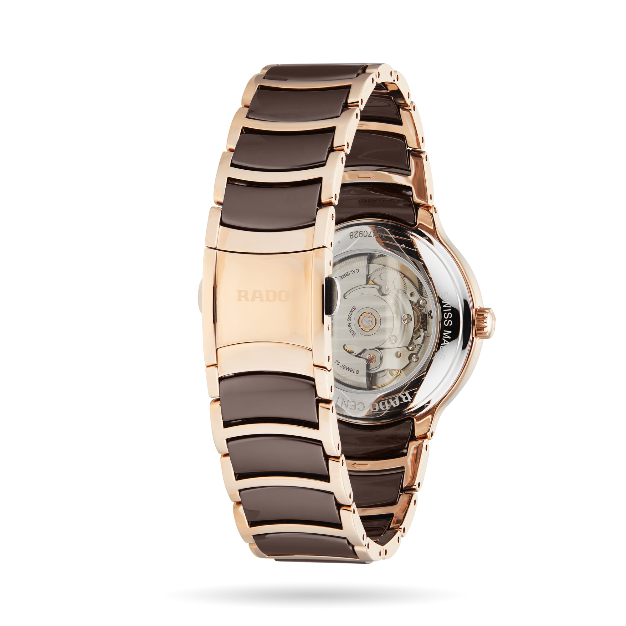 Replica Rado Centrix Jubile Automatic Diamond 39.5mm Unisex details Brown R30017712