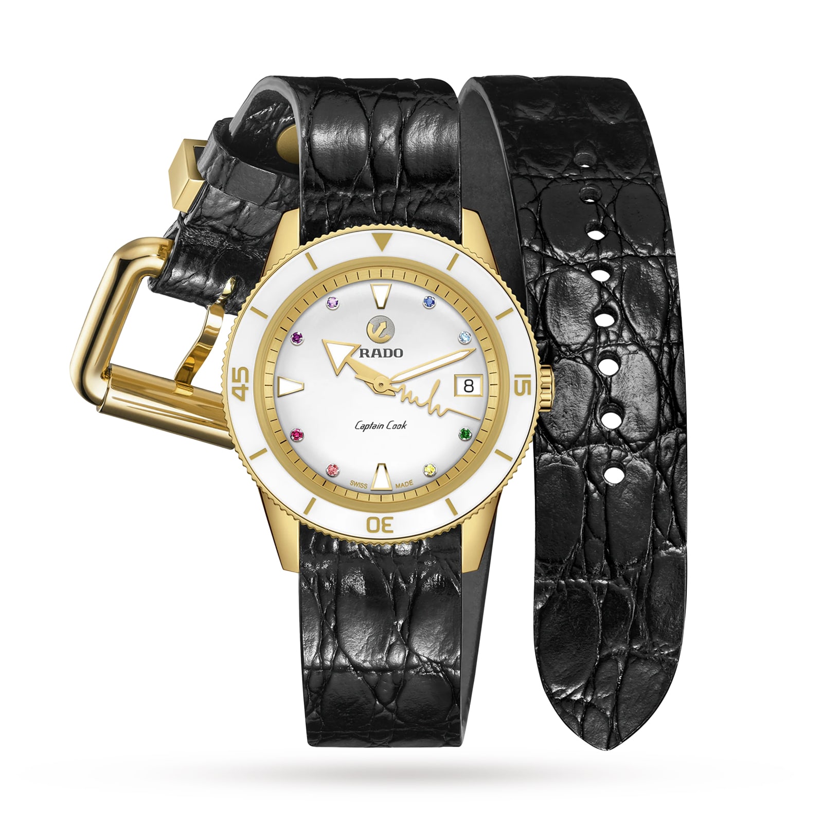 Replica Rado Captain Cook X Marina Hoermanseder Heartbeat 37mm Ladies details R32117708 2 Replica Rado Captain Cook X Marina Hoermanseder Heartbeat 37mm Ladies details R32117708