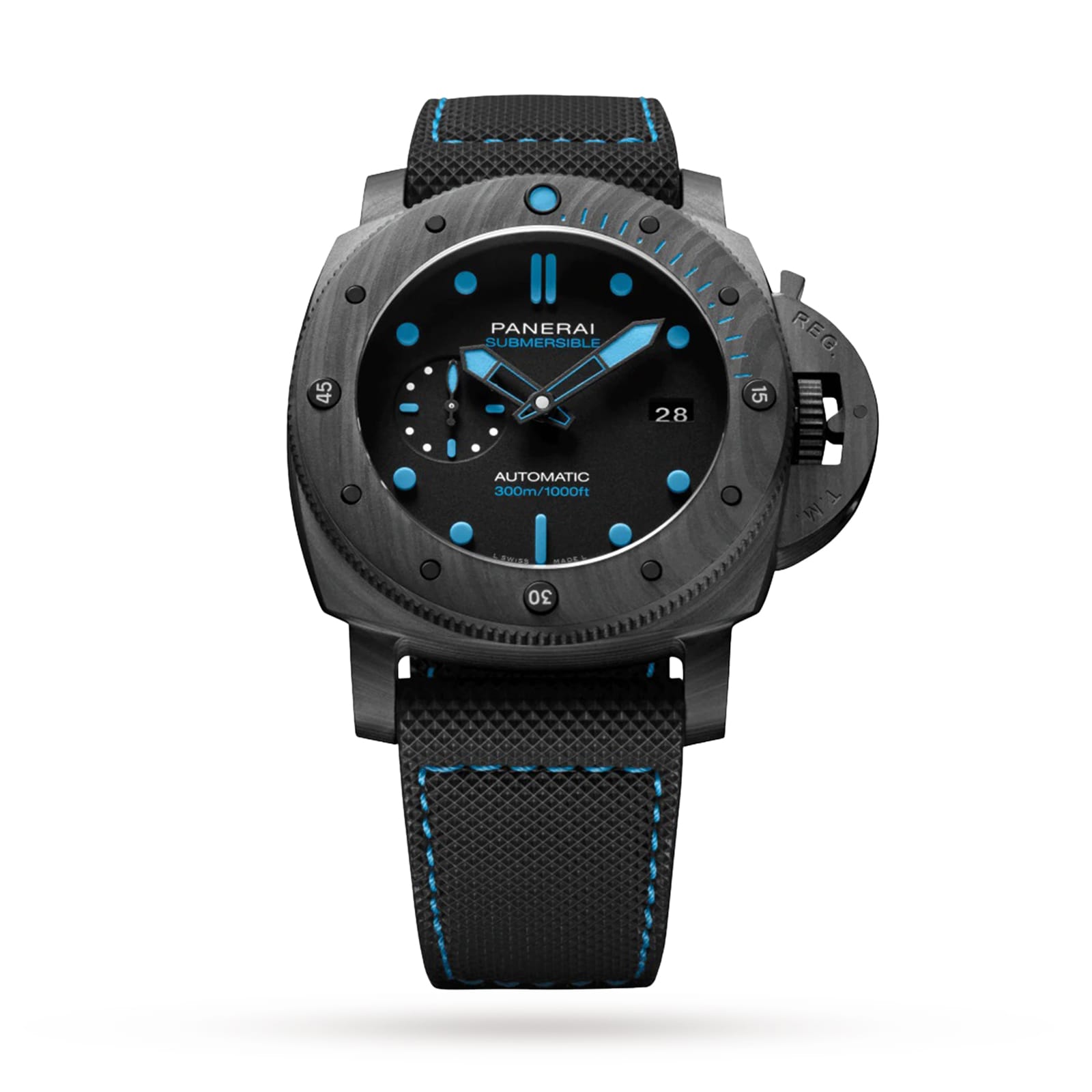 Replica Panerai Submersible Carbotech 47mm Mens details PAM02616