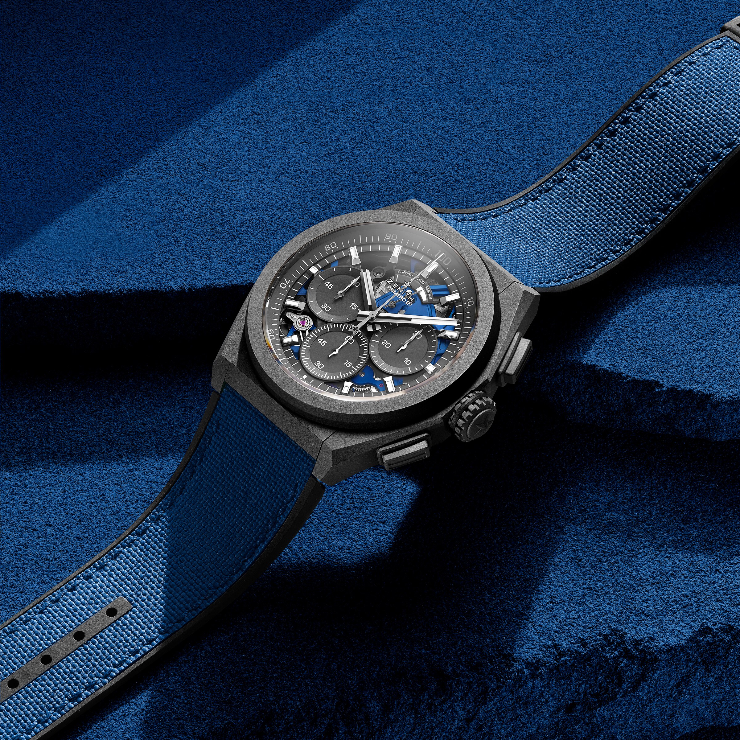 Replica Zenith Defy 21 Ultrablue 44mm Mens details 97.9001.9004/81.R946 2 Replica Zenith Defy 21 Ultrablue 44mm Mens details 97.9001.9004/81.R946