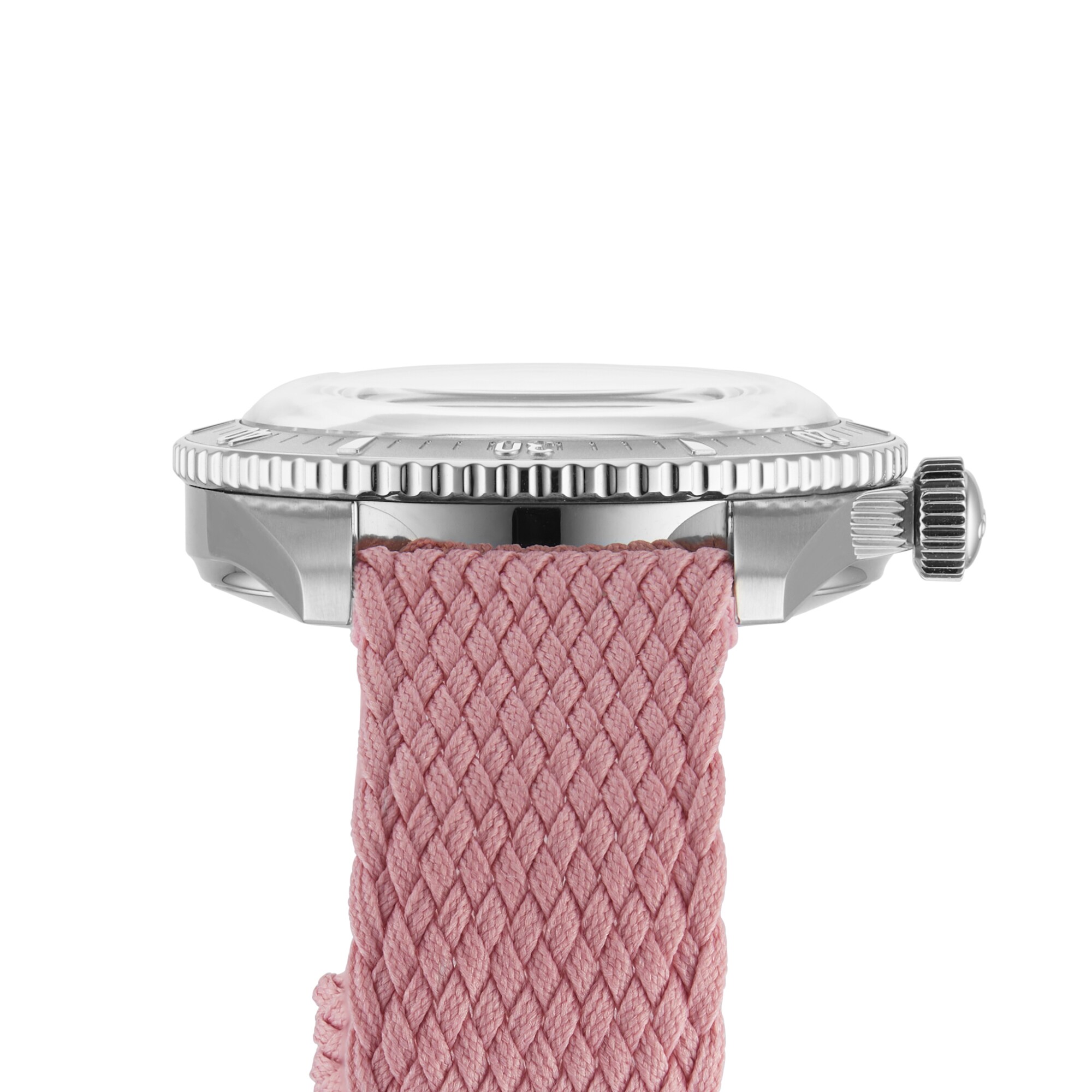 Replica Oris Divers Heritage 1965 38mm Unisex details Pink Fabric 01 733 7771 4058-07 3 19 04S