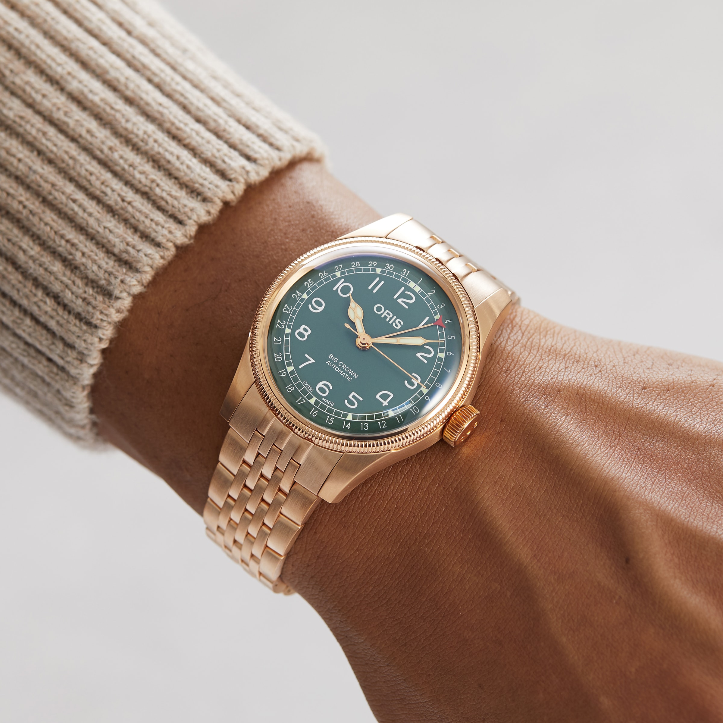Replica Oris Big Crown 40mm Mens details - Green 01 754 7741 3167-07 8 20 01 2 Replica Oris Big Crown 40mm Mens details - Green 01 754 7741 3167-07 8 20 01