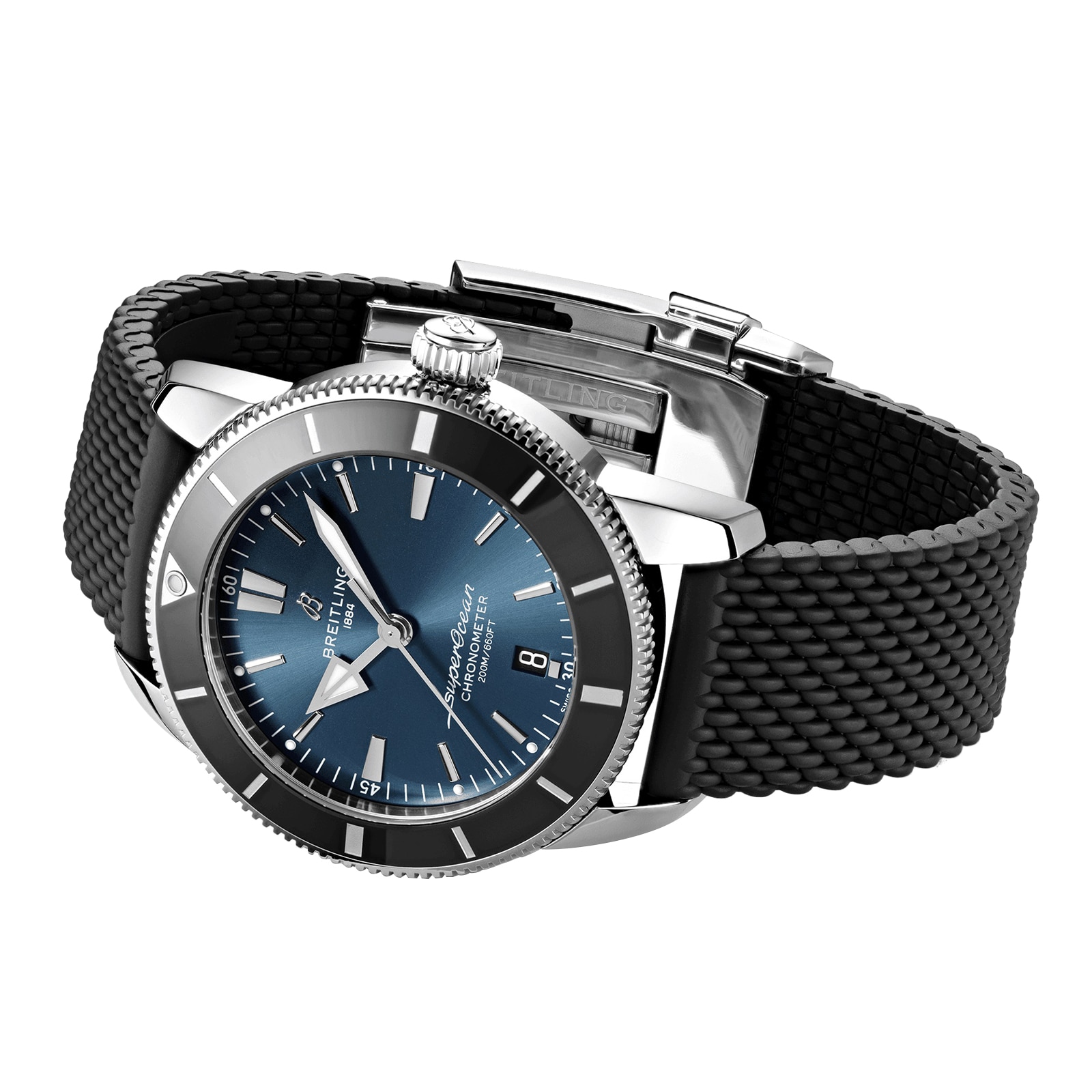 Replica Breitling Superocean B20 Automatic 44mm UK Exclusive Mens details Blue Rubber AB20304A1C1S1 2 Replica Breitling Superocean B20 Automatic 44mm UK Exclusive Mens details Blue Rubber AB20304A1C1S1