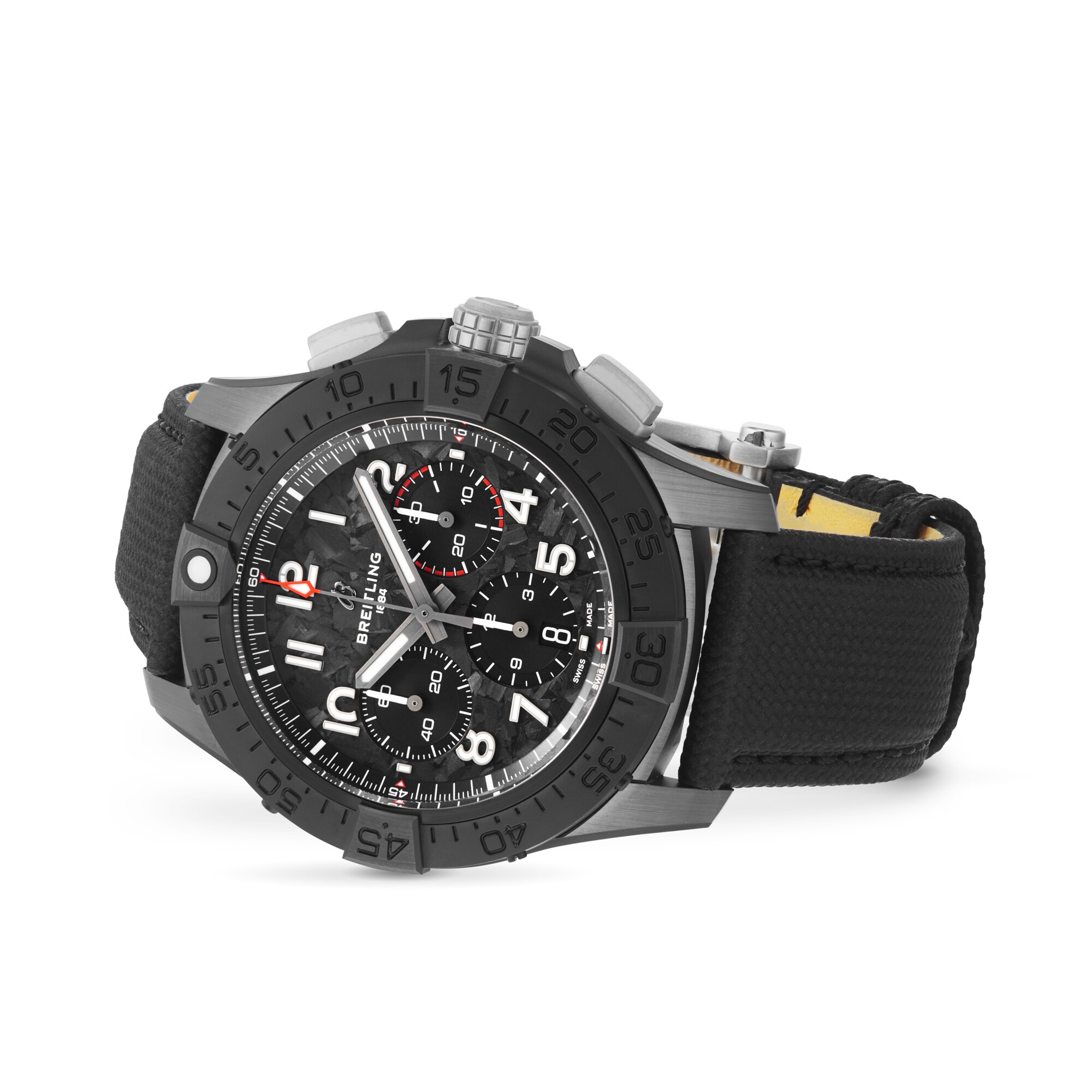 Replica Breitling Avenger B01 Chronograph 44mm Night Mission Mens details Black SB0147101B1X1 2 Replica Breitling Avenger B01 Chronograph 44mm Night Mission Mens details Black SB0147101B1X1