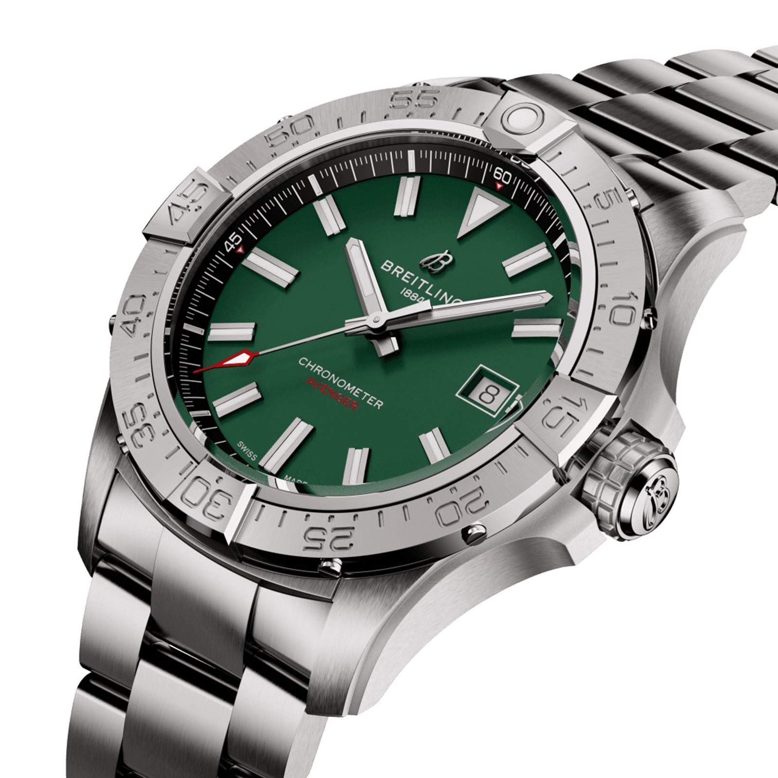 Replica Breitling Avenger Automatic 42mm Mens details Green Stainless Steel A17328101L1A1 2 Replica Breitling Avenger Automatic 42mm Mens details Green Stainless Steel A17328101L1A1