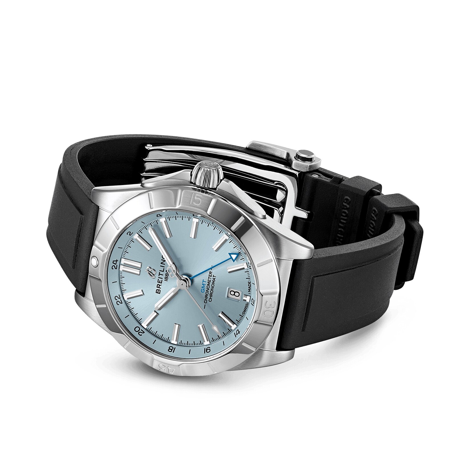 Replica Breitling Chronomat Automatic GMT 40mm Mens details Blue P32398101C1S1