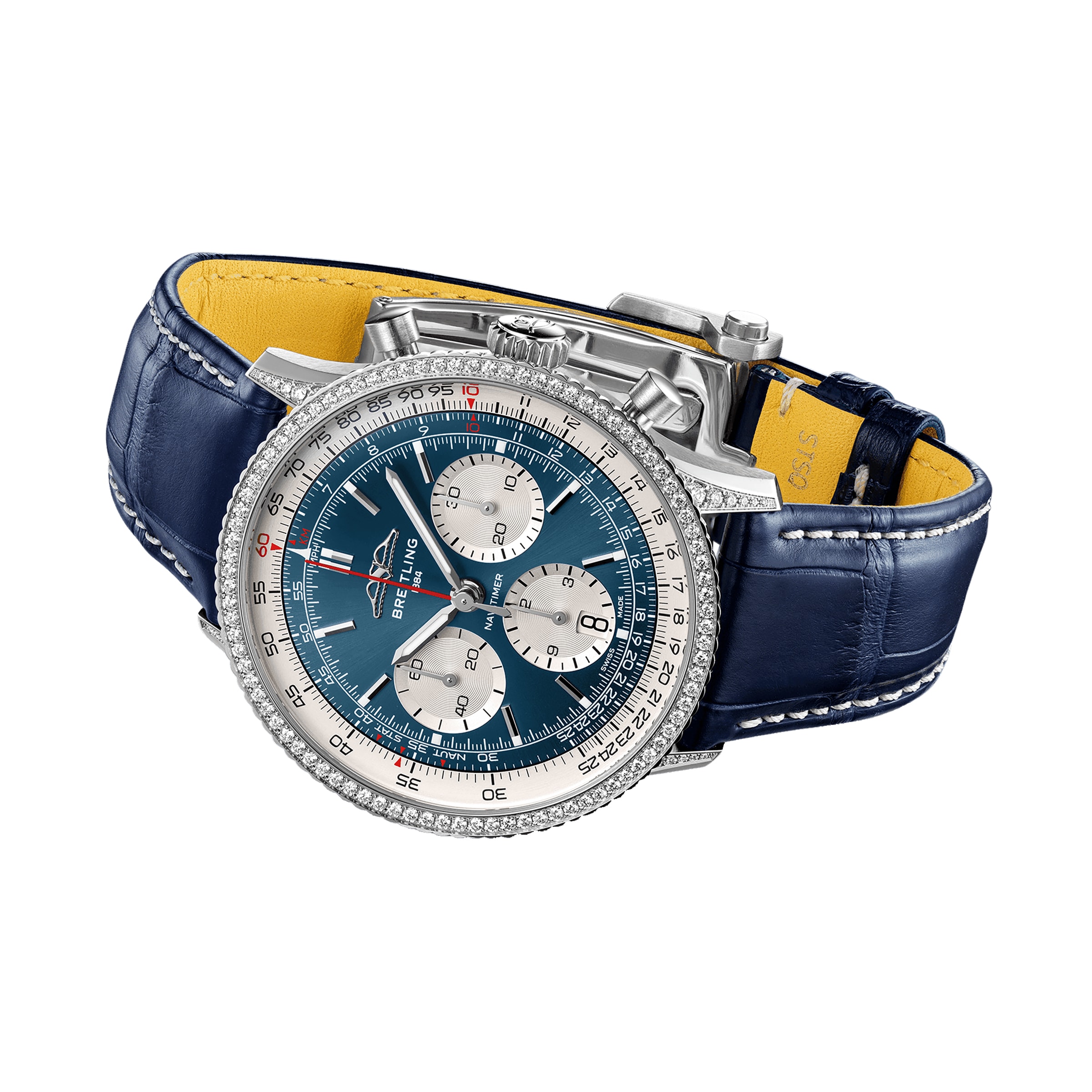 Replica Breitling Navitimer Chronograph 41mm Mens details White Eyed Blue Dial AB0139631C1P1 2 Replica Breitling Navitimer Chronograph 41mm Mens details White Eyed Blue Dial AB0139631C1P1