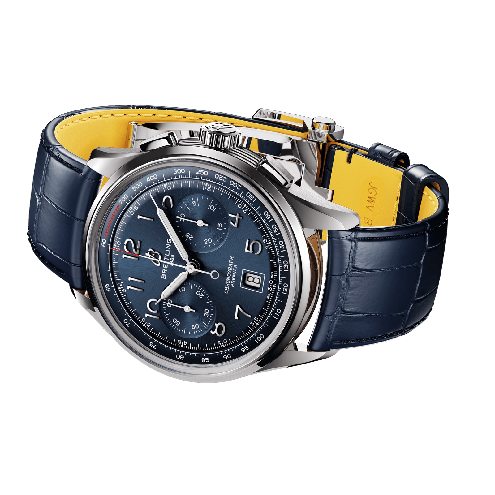 Replica Breitling Premier B01 Chronograph 42 Stainless Steel details AB0145171C1P2