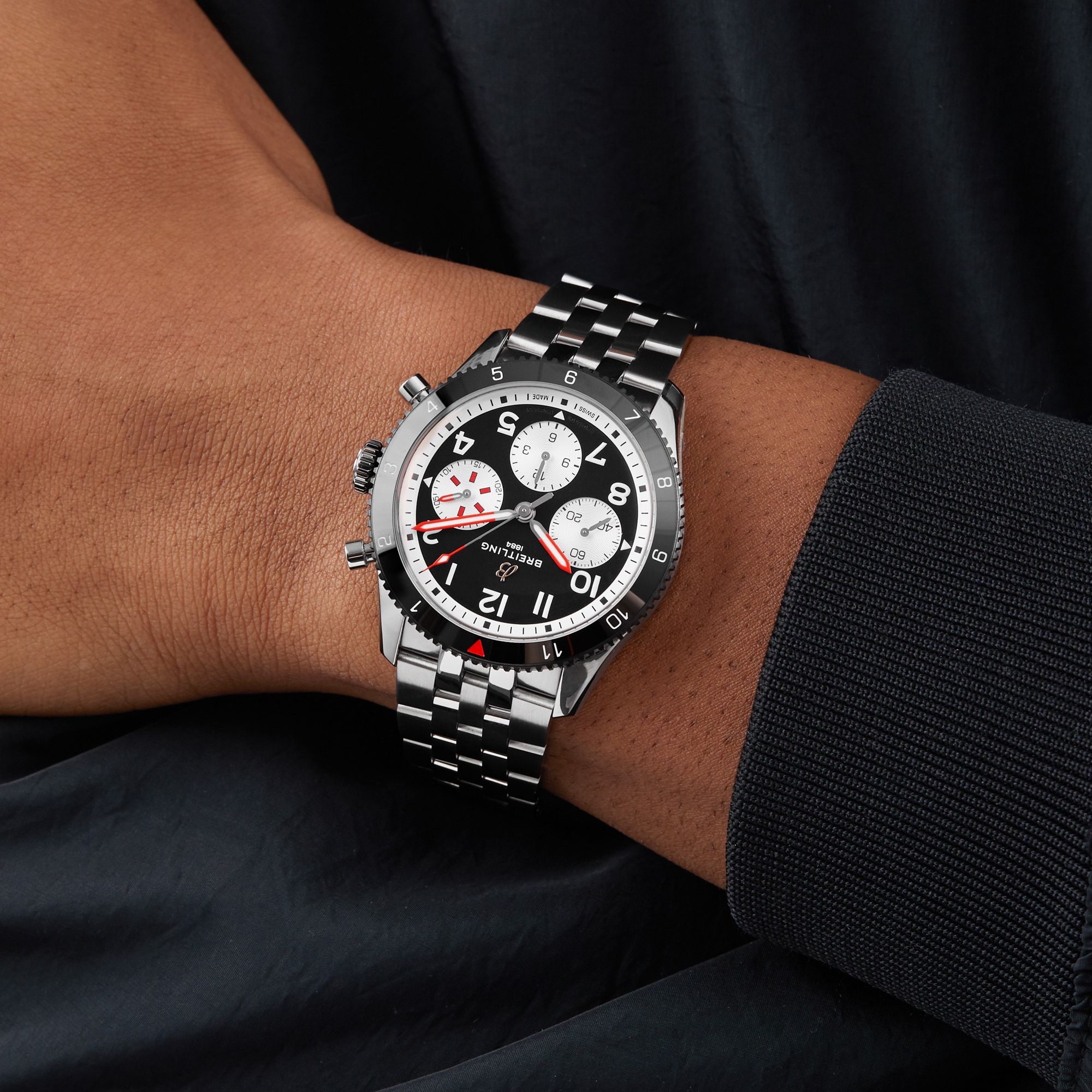 Replica Breitling Classic AVI Chronograph 42 Mosquito Stainless Steel details Y233801A1B1A1 2 Replica Breitling Classic AVI Chronograph 42 Mosquito Stainless Steel details Y233801A1B1A1