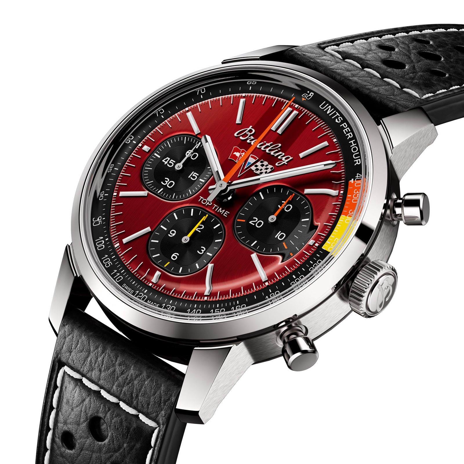 Replica Breitling Top Time B01 Classic Cars Chevrolet Corvette 41mm Mens details AB01761A1K1X1