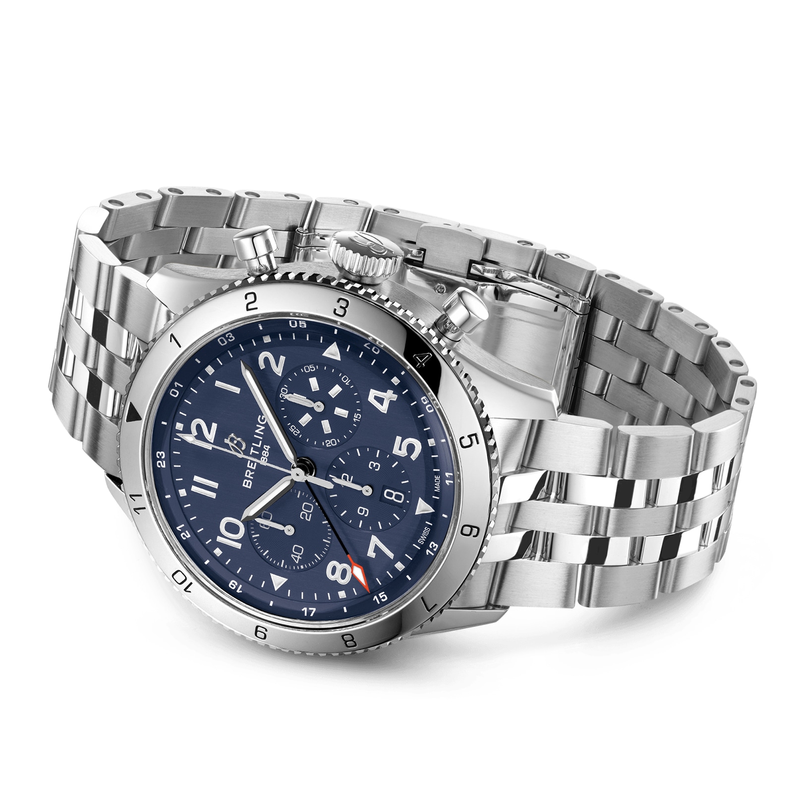 Replica Breitling Super AVI B04 Chronograph GMT 46 Tribute to Vought F4U Corsair details AB04451A1C1A1 2 Replica Breitling Super AVI B04 Chronograph GMT 46 Tribute to Vought F4U Corsair details AB04451A1C1A1