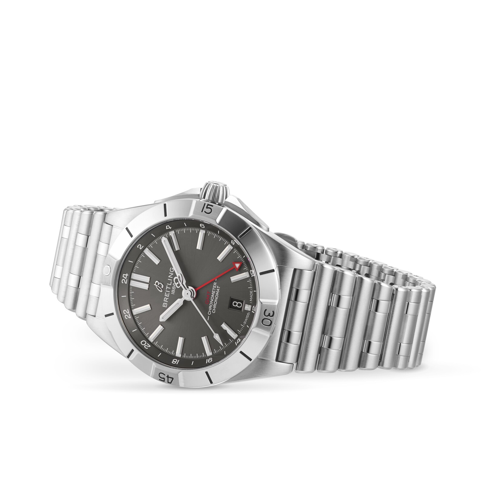 Replica Breitling Chronomat Automatic GMT 40 Grey Dial details A32398101M1A1 2 Replica Breitling Chronomat Automatic GMT 40 Grey Dial details A32398101M1A1