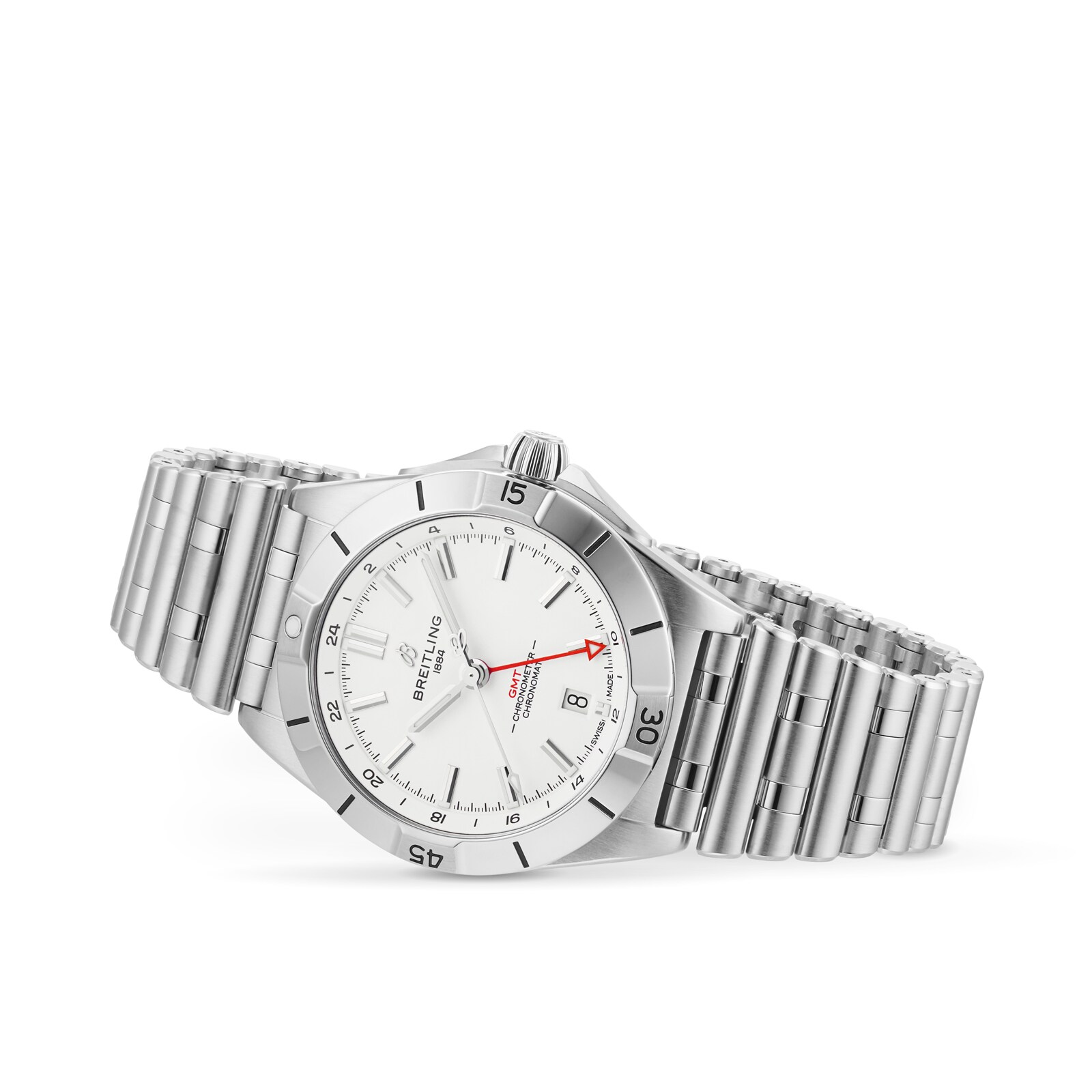 Replica Breitling Chronomat Automatic GMT 40 White Dial details A32398101A1A1 2 Replica Breitling Chronomat Automatic GMT 40 White Dial details A32398101A1A1