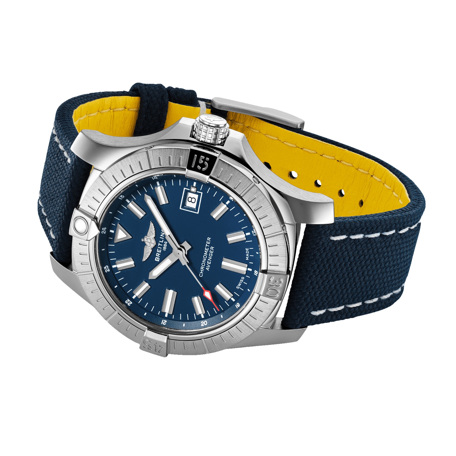 Replica Breitling Avenger Automatic 43 Stainless Steel - Blue details A17318101C1X1