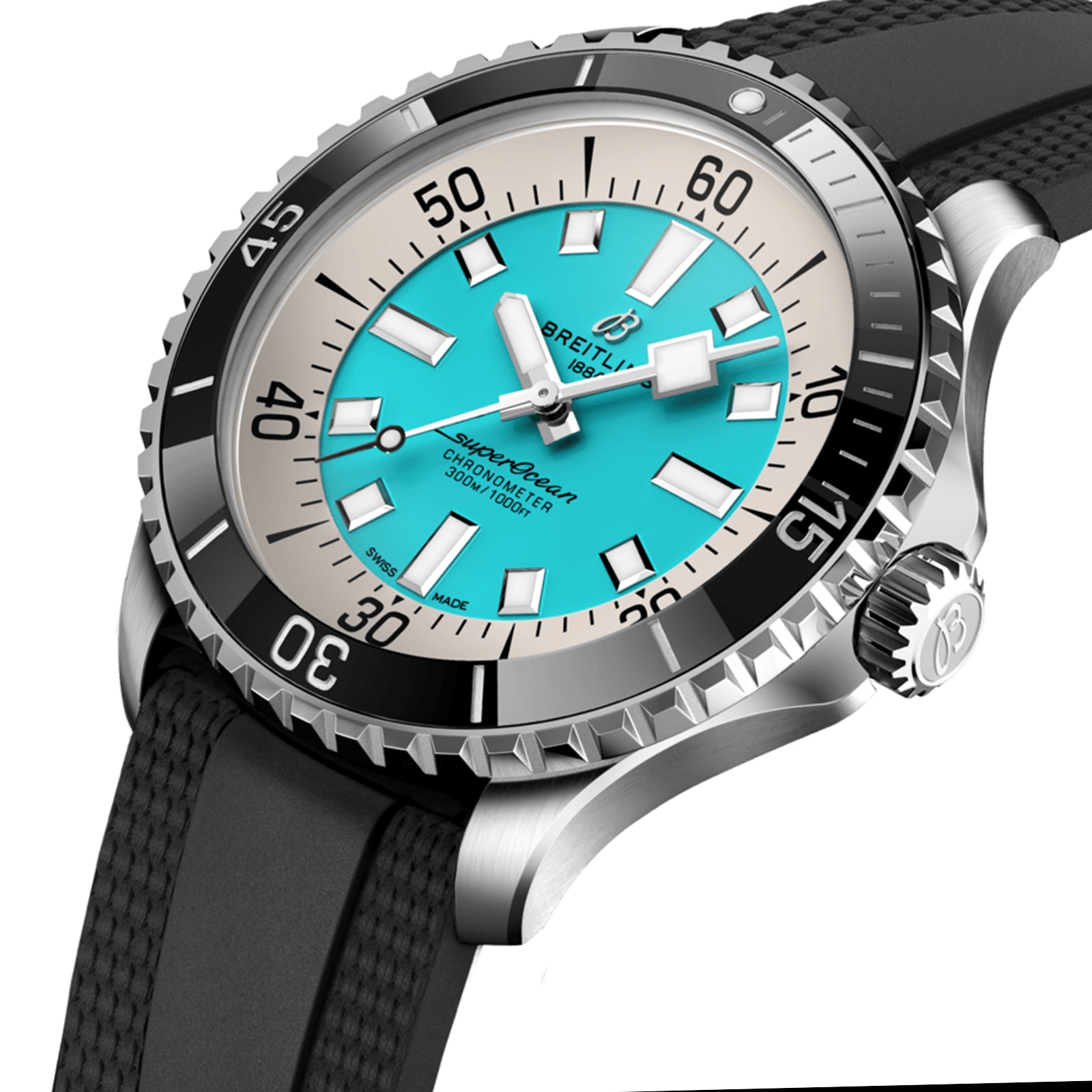 Replica Breitling Superocean Automatic 44 Stainless Steel Rubber Strap details A17376211L2S1 2 Replica Breitling Superocean Automatic 44 Stainless Steel Rubber Strap details A17376211L2S1