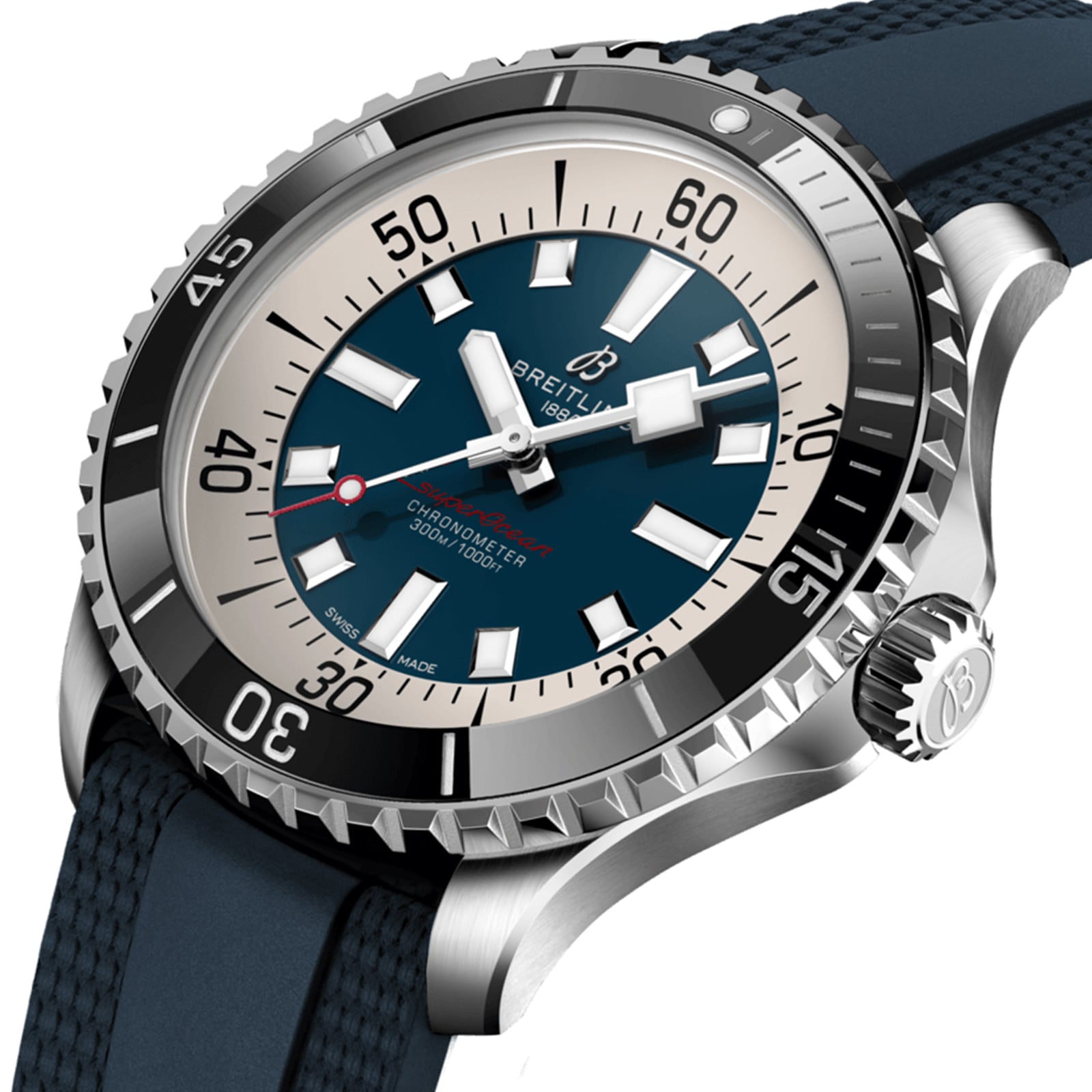 Replica Breitling Superocean Automatic 44 Stainless Steel Rubber Strap details A17376211C1S1 2 Replica Breitling Superocean Automatic 44 Stainless Steel Rubber Strap details A17376211C1S1
