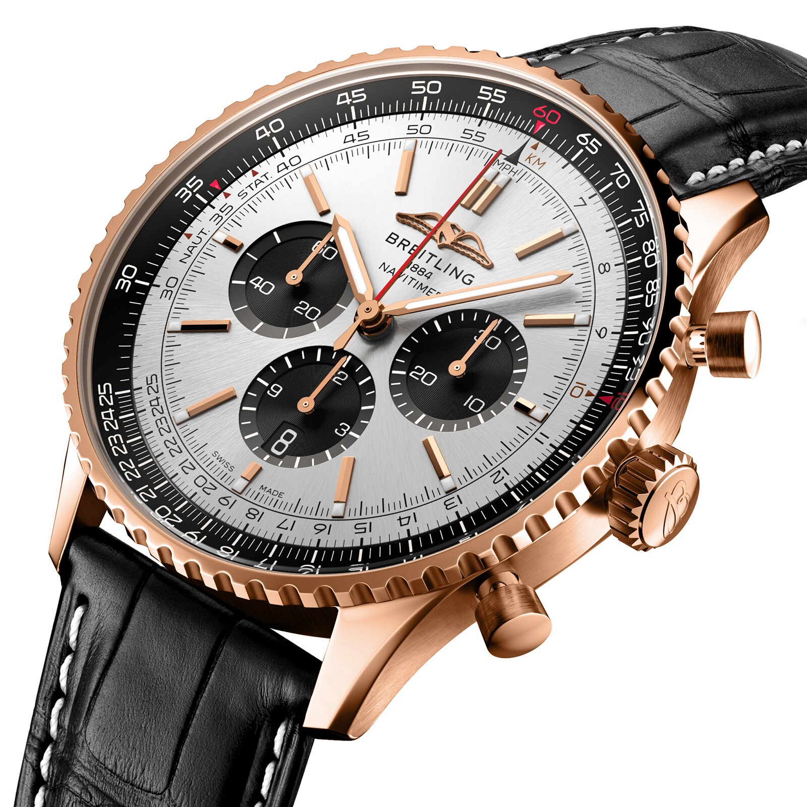 Replica Breitling Navitimer B01 Chronograph 46 18k Red Gold details RB0137241G1P1 2 Replica Breitling Navitimer B01 Chronograph 46 18k Red Gold details RB0137241G1P1