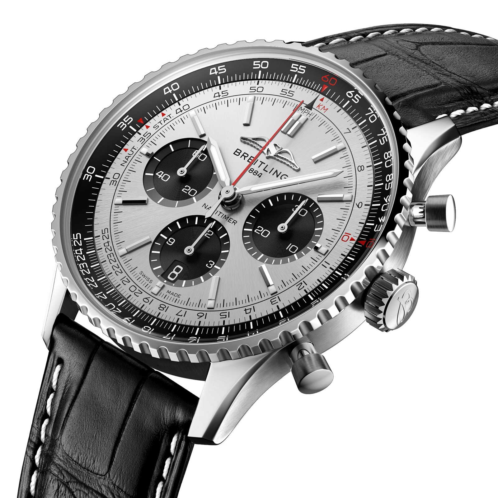 Replica Breitling Navitimer B01 Chronograph 43 Stainless Steel details AB0138241G1P1 2 Replica Breitling Navitimer B01 Chronograph 43 Stainless Steel details AB0138241G1P1