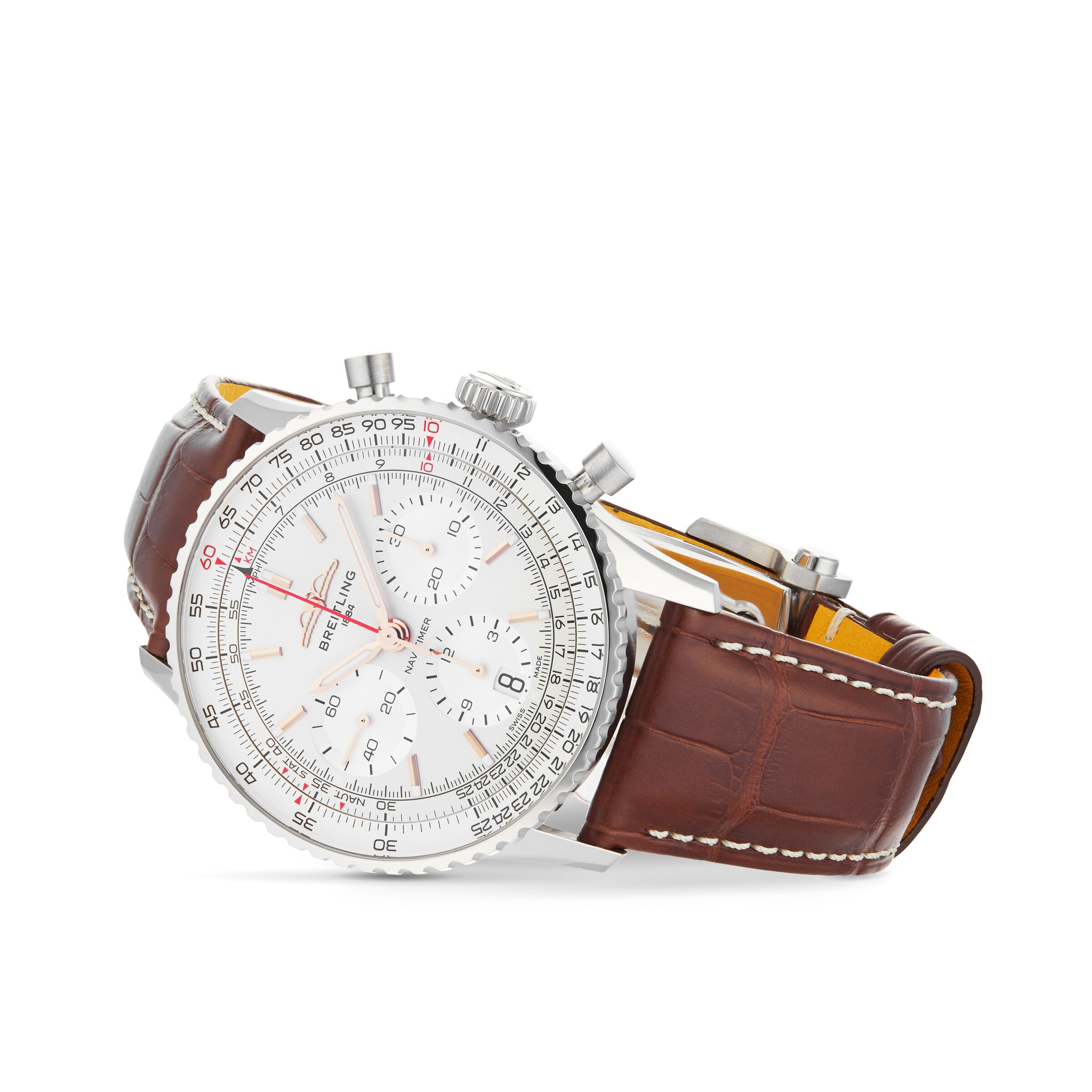 Replica Breitling Navitimer B01 Chronograph 41 Stainless Steel details AB0139211G1P1