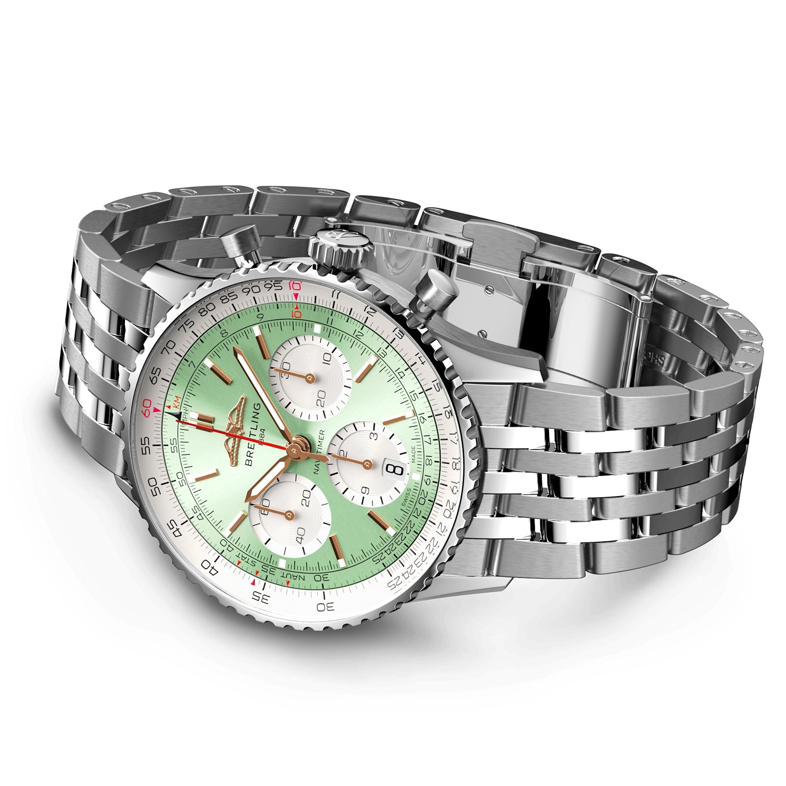 Replica Breitling Navitimer B01 Chronograph 41 Stainless Steel details AB0139211L1A1