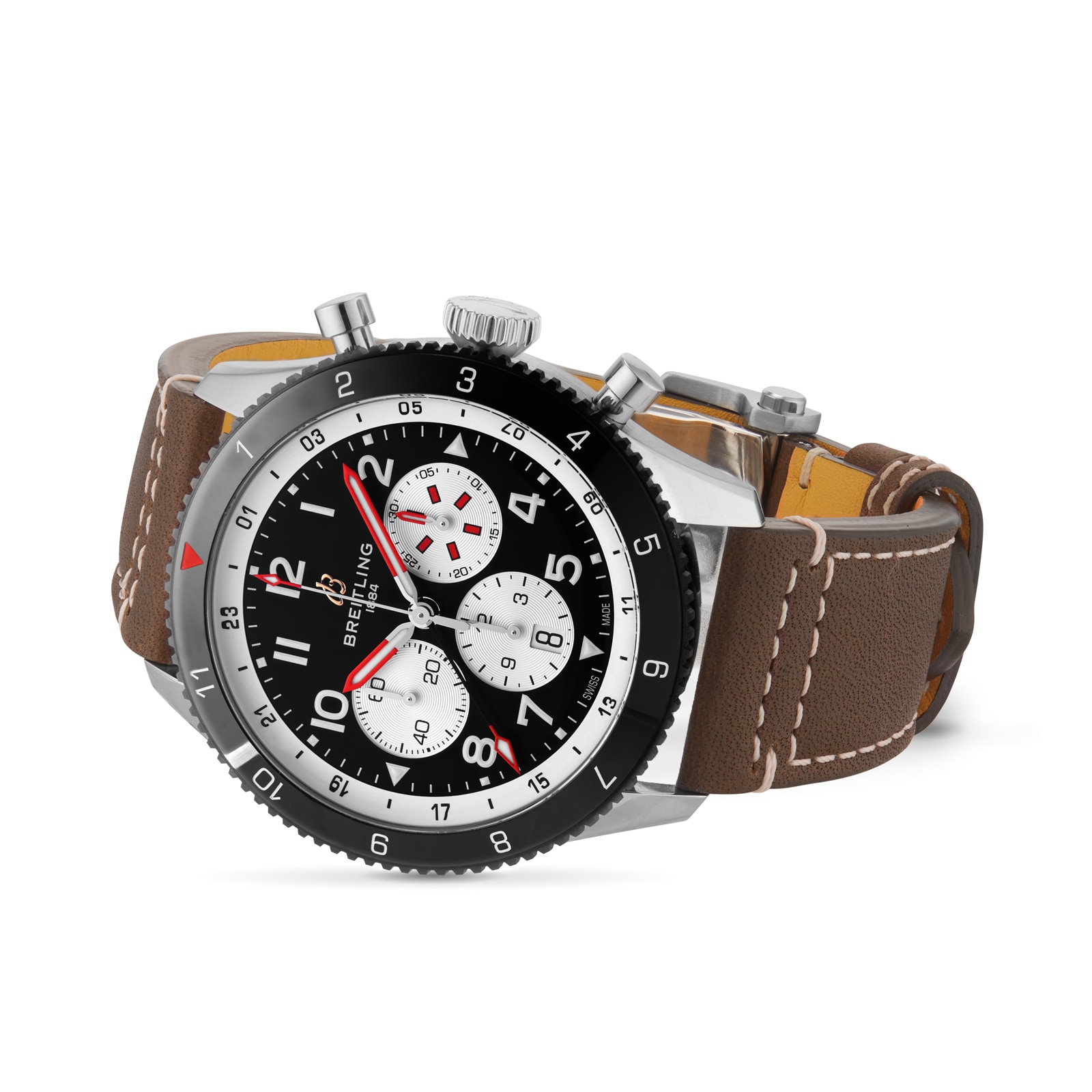 Replica Breitling Super AVI B04 Chronograph GMT 46 Mosquito details YB04451A1B1X1
