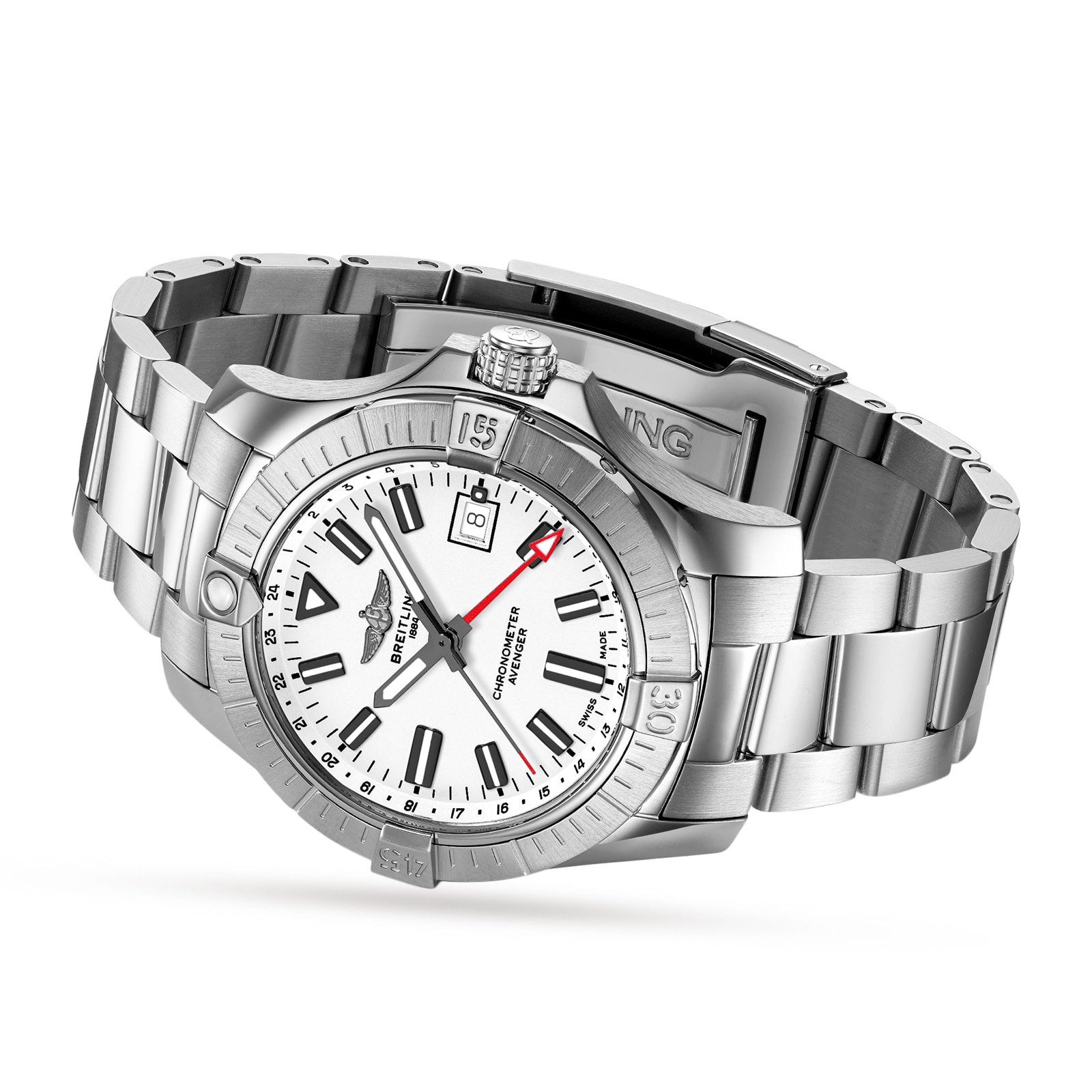 Replica Breitling Avenger Automatic GMT 43 Stainless Steel details A32397101A1A1 2 Replica Breitling Avenger Automatic GMT 43 Stainless Steel details A32397101A1A1