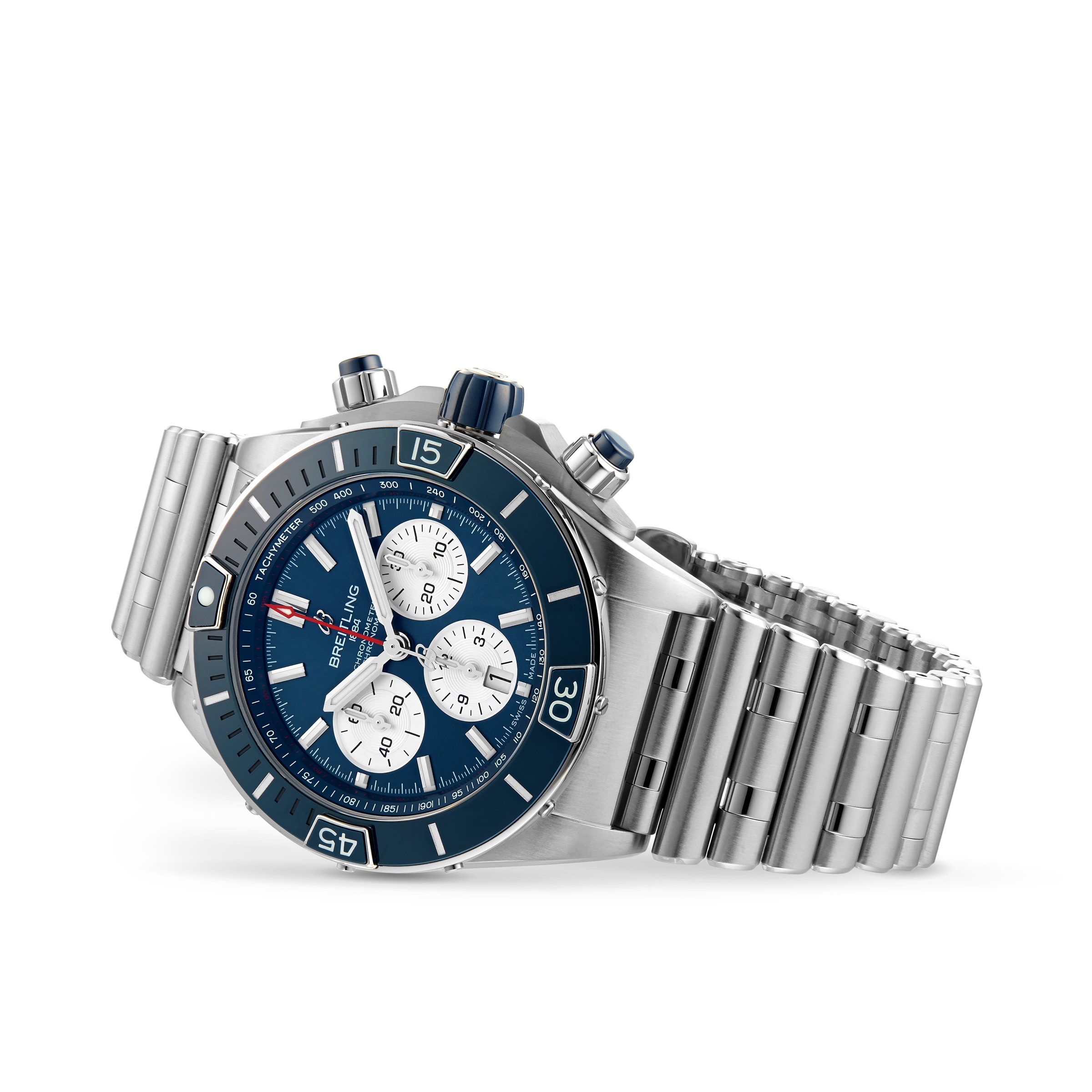 Replica Breitling Super Chronomat B01 44 Stainless Steel details AB0136161C1A1