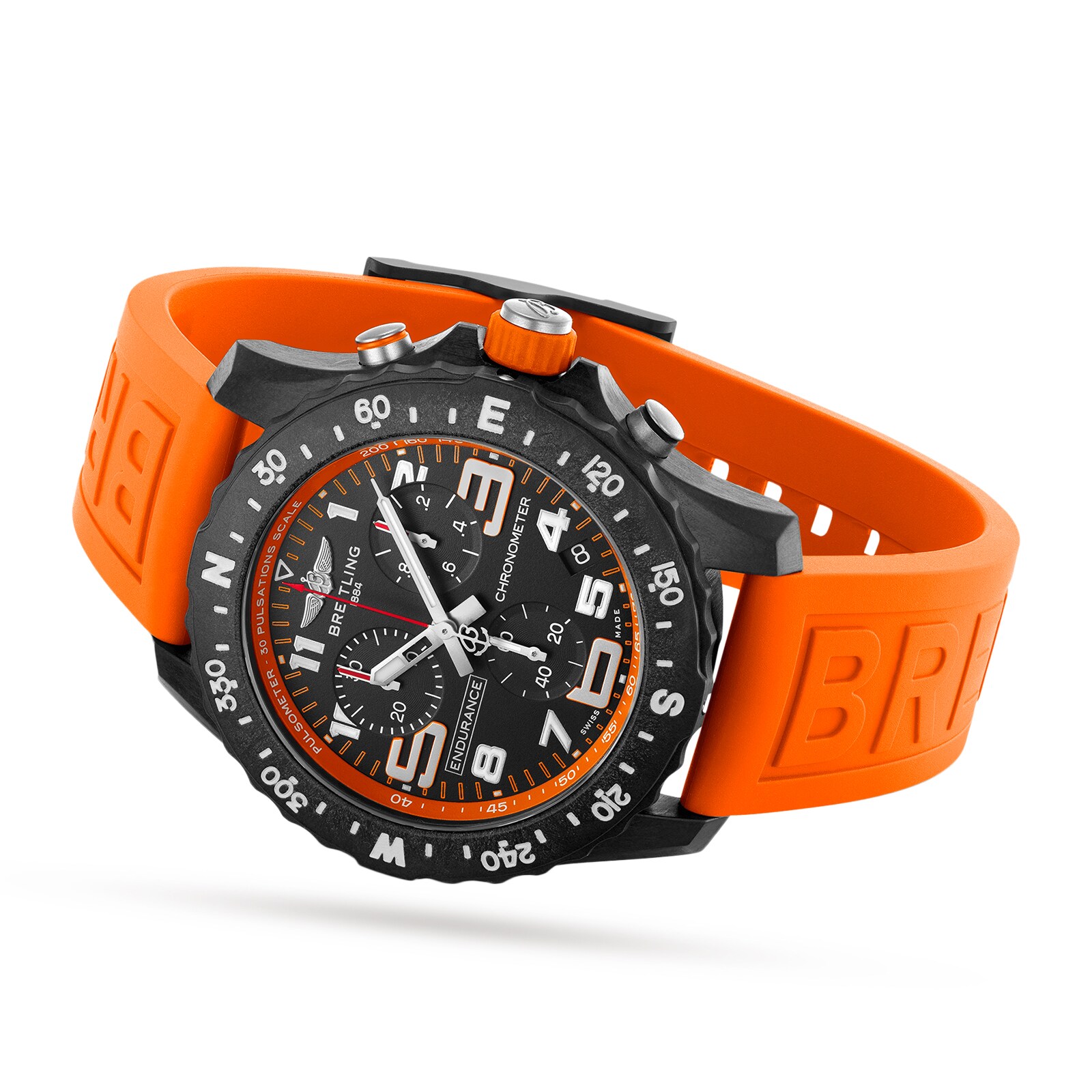 Replica Breitling Endurance Pro 44mm Orange Rubber Strap details X82310A51B1S1 2 Replica Breitling Endurance Pro 44mm Orange Rubber Strap details X82310A51B1S1