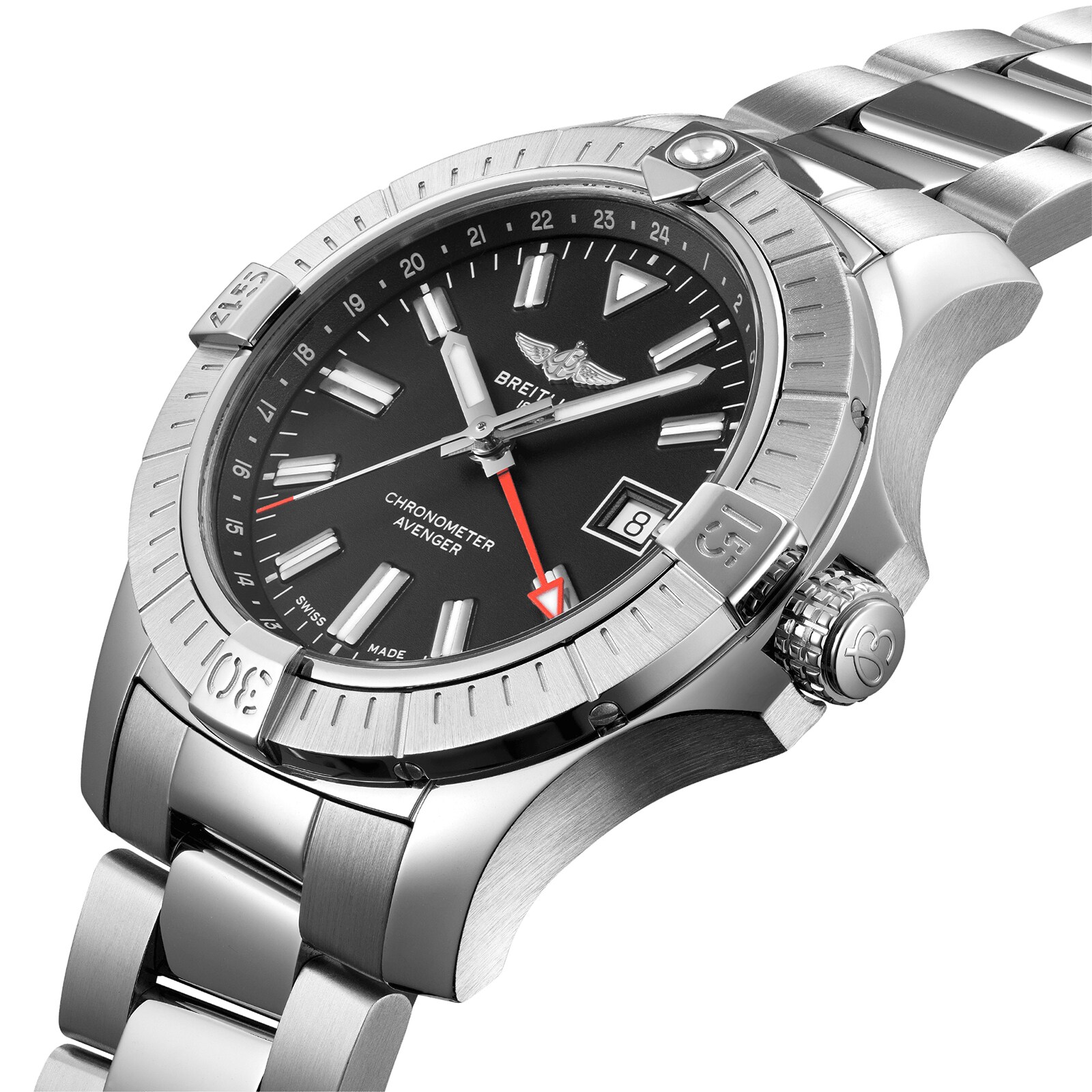 Replica Breitling Avenger Automatic GMT 43 Stainless Steel details A32397101B1A1 2 Replica Breitling Avenger Automatic GMT 43 Stainless Steel details A32397101B1A1