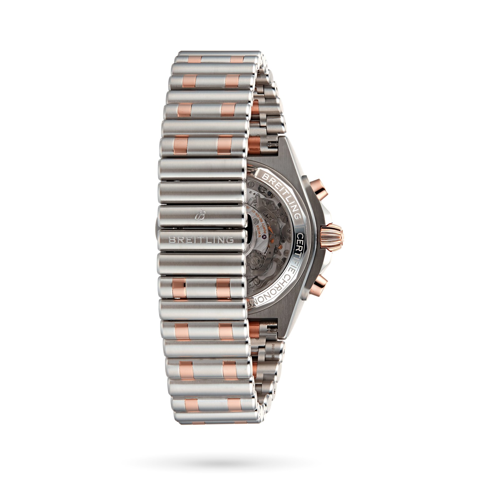 Replica Breitling Chronomat B01 42 Stainless Steel 18k Red Gold details UB0134101C1U1 2 Replica Breitling Chronomat B01 42 Stainless Steel 18k Red Gold details UB0134101C1U1