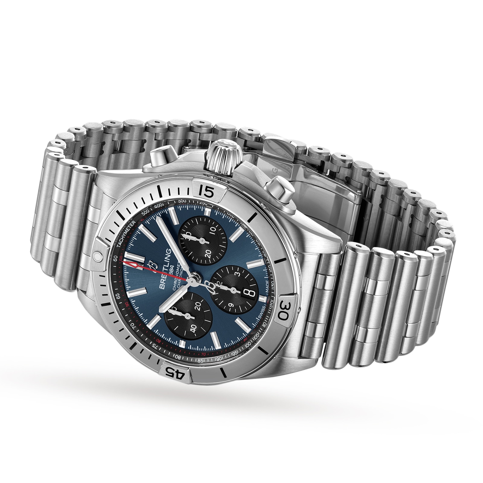 Replica Breitling Chronomat B01 42 Stainless Steel - Blue details AB0134101C1A1 2 Replica Breitling Chronomat B01 42 Stainless Steel - Blue details AB0134101C1A1