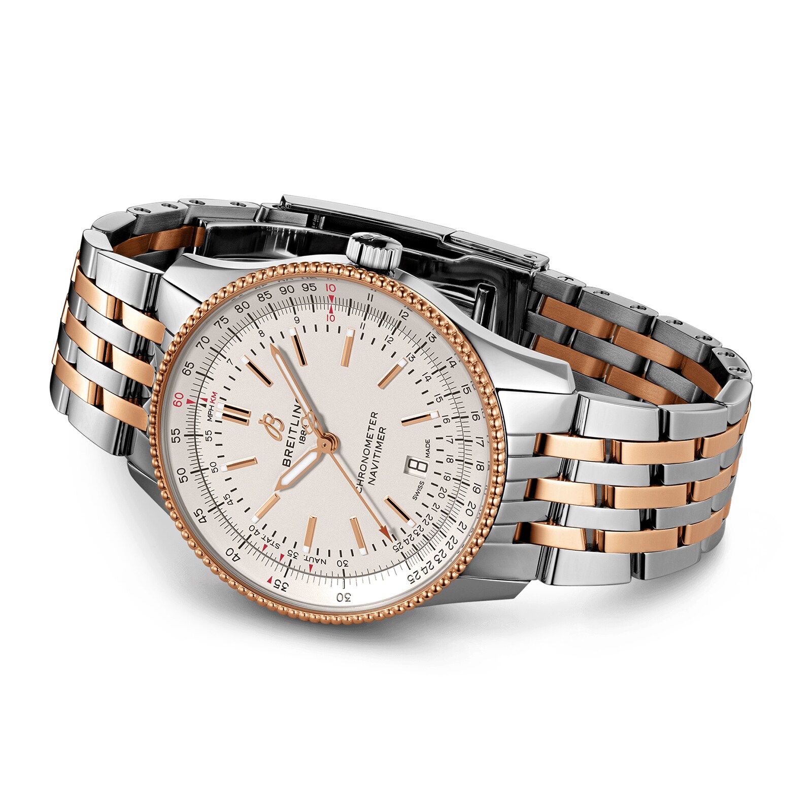 Replica Breitling Navitimer Automatic 41 Stainless Steel 18k Red Gold details U17326211G1U1 2 Replica Breitling Navitimer Automatic 41 Stainless Steel 18k Red Gold details U17326211G1U1