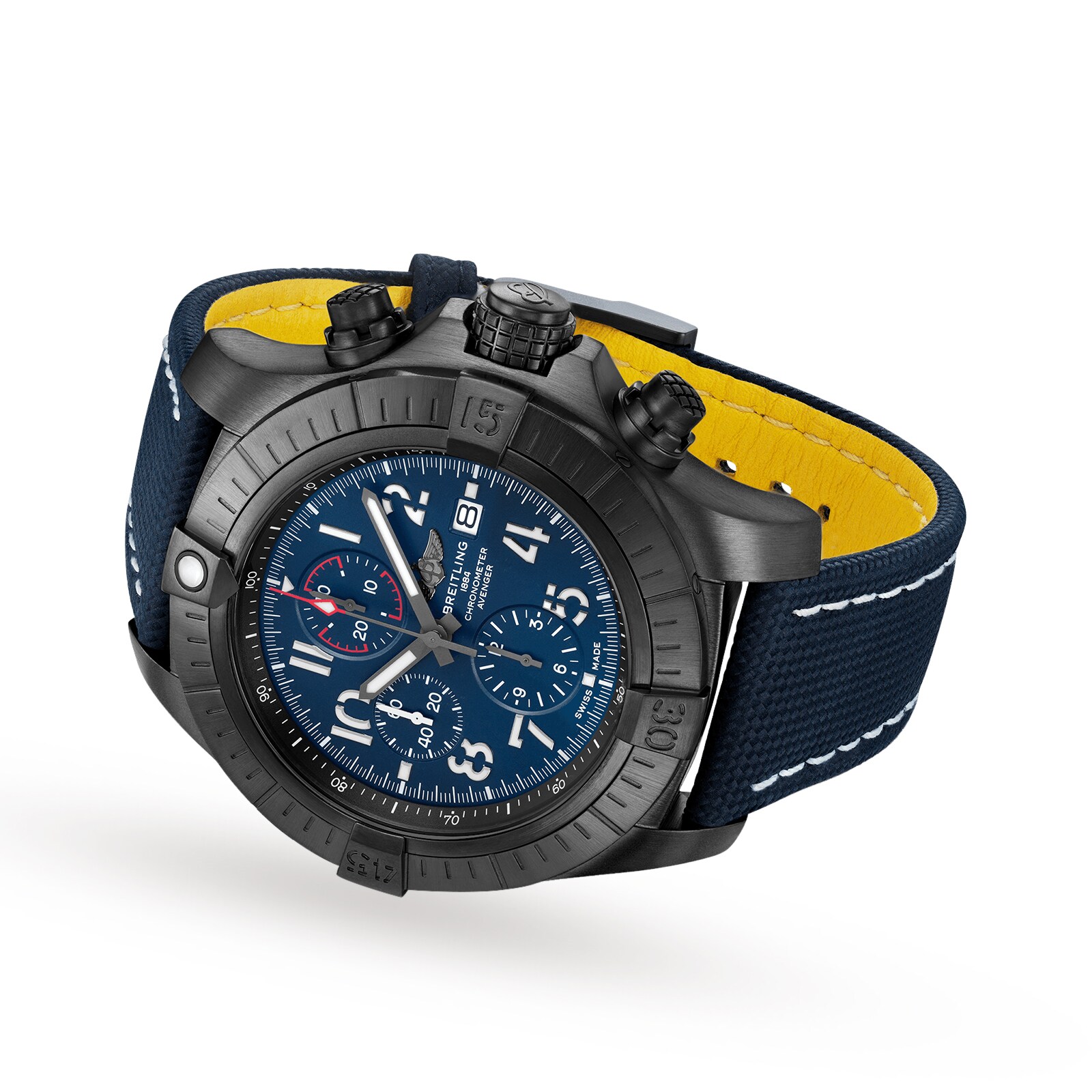 Replica Breitling Super Avenger Chronograph 48 Night Mission details V13375101C1X2