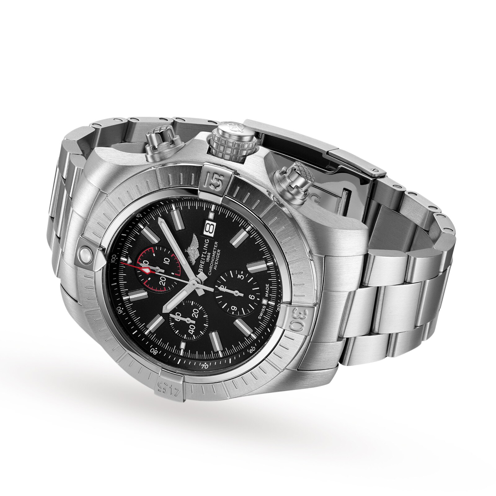 Replica Breitling Super Avenger Chronograph 48 Stainless Steel details A13375101B1A1