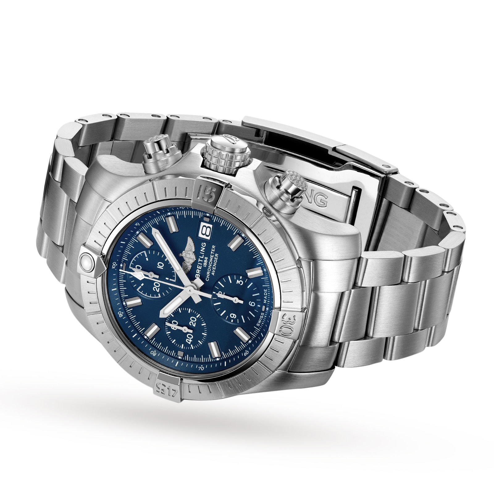 Replica Breitling Avenger Chronograph 43 Stainless Steel details A13385101C1A1 2 Replica Breitling Avenger Chronograph 43 Stainless Steel details A13385101C1A1