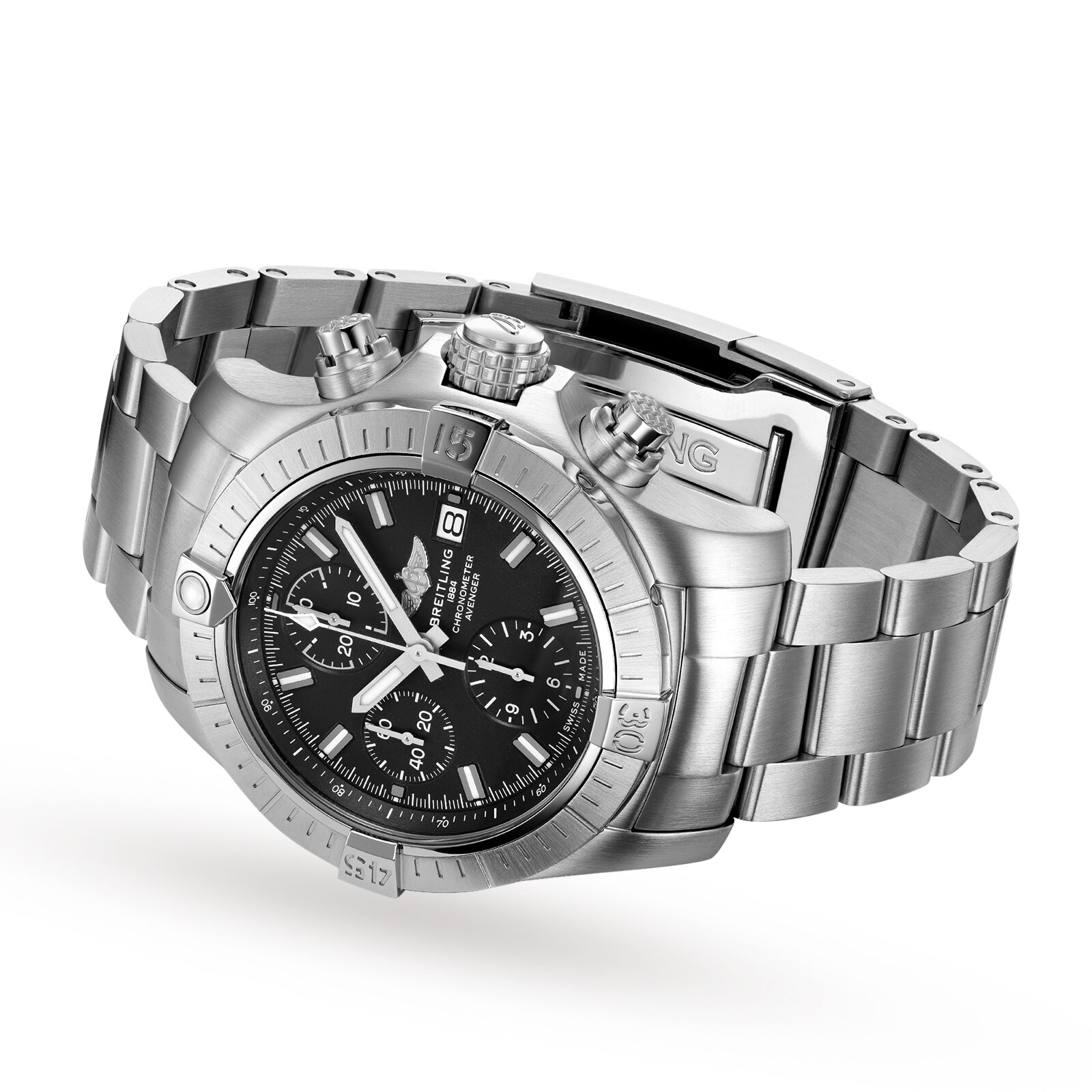 Replica Breitling Avenger Chronograph 43 Stainless Steel details A13385101B1A1 2 Replica Breitling Avenger Chronograph 43 Stainless Steel details A13385101B1A1