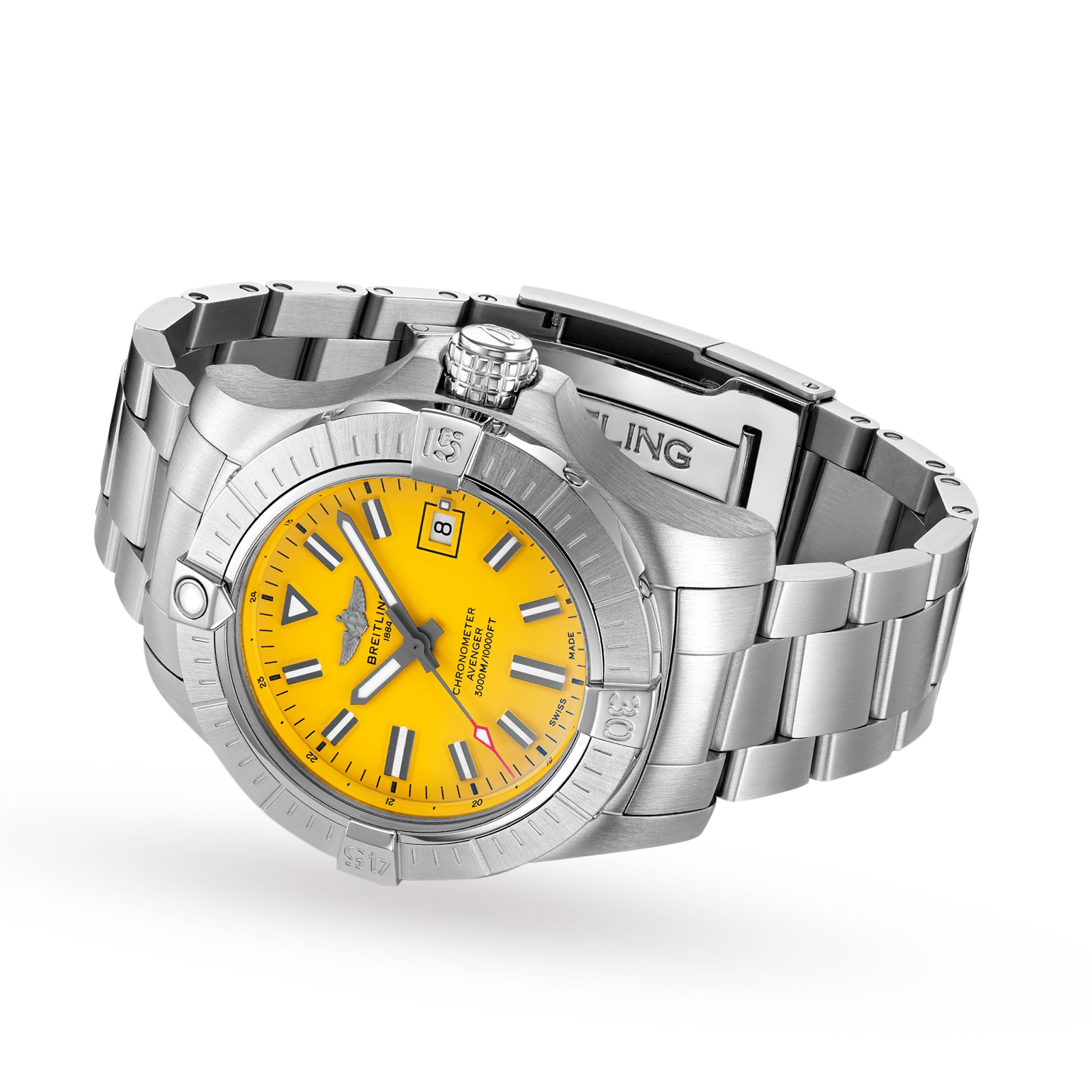 Replica Breitling Avenger Automatic 45 Seawolf Stainless Steel details A17319101I1A1