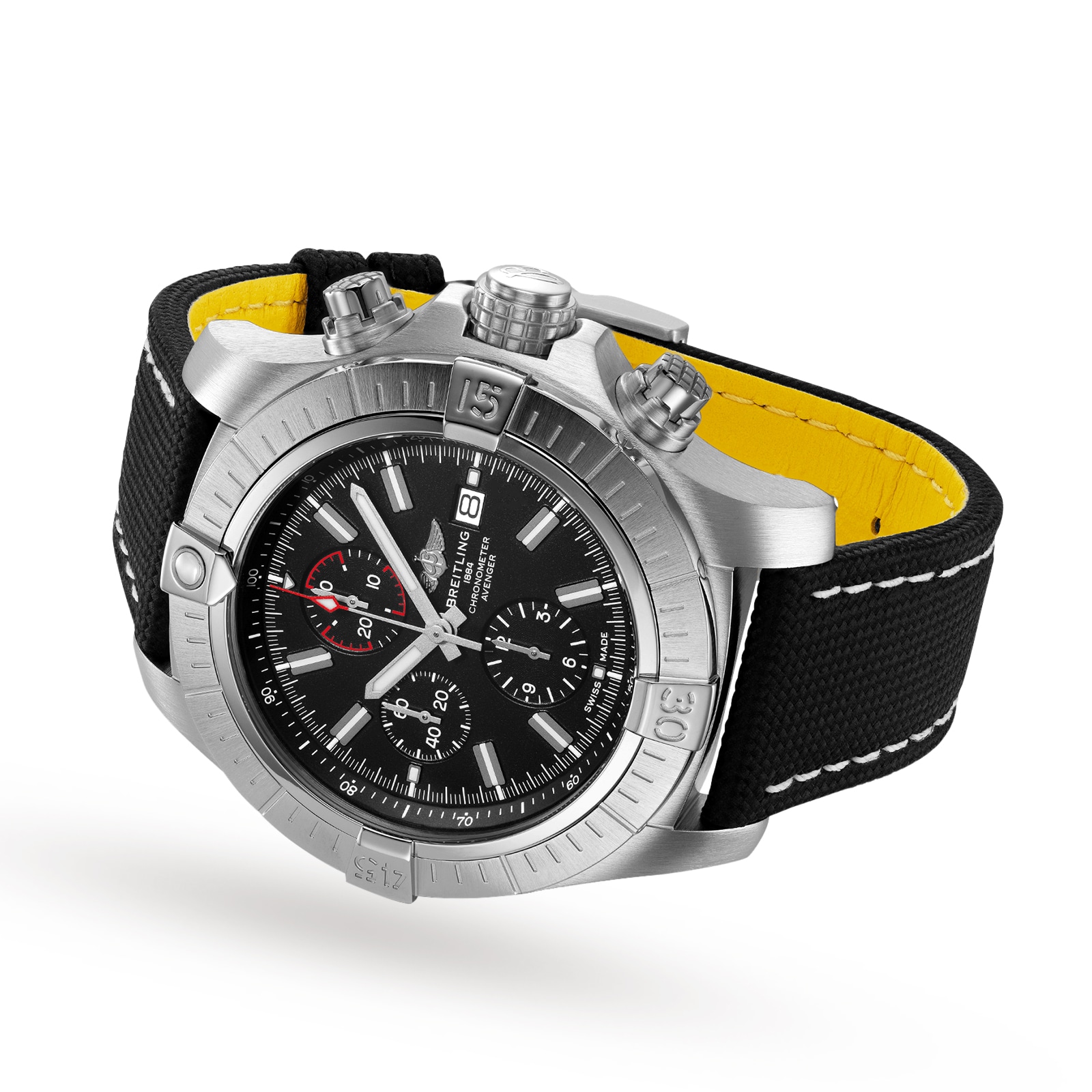 Replica Breitling Super Avenger Chronograph 48 Stainless Steel Leather Strap details A13375101B1X2 2 Replica Breitling Super Avenger Chronograph 48 Stainless Steel Leather Strap details A13375101B1X2