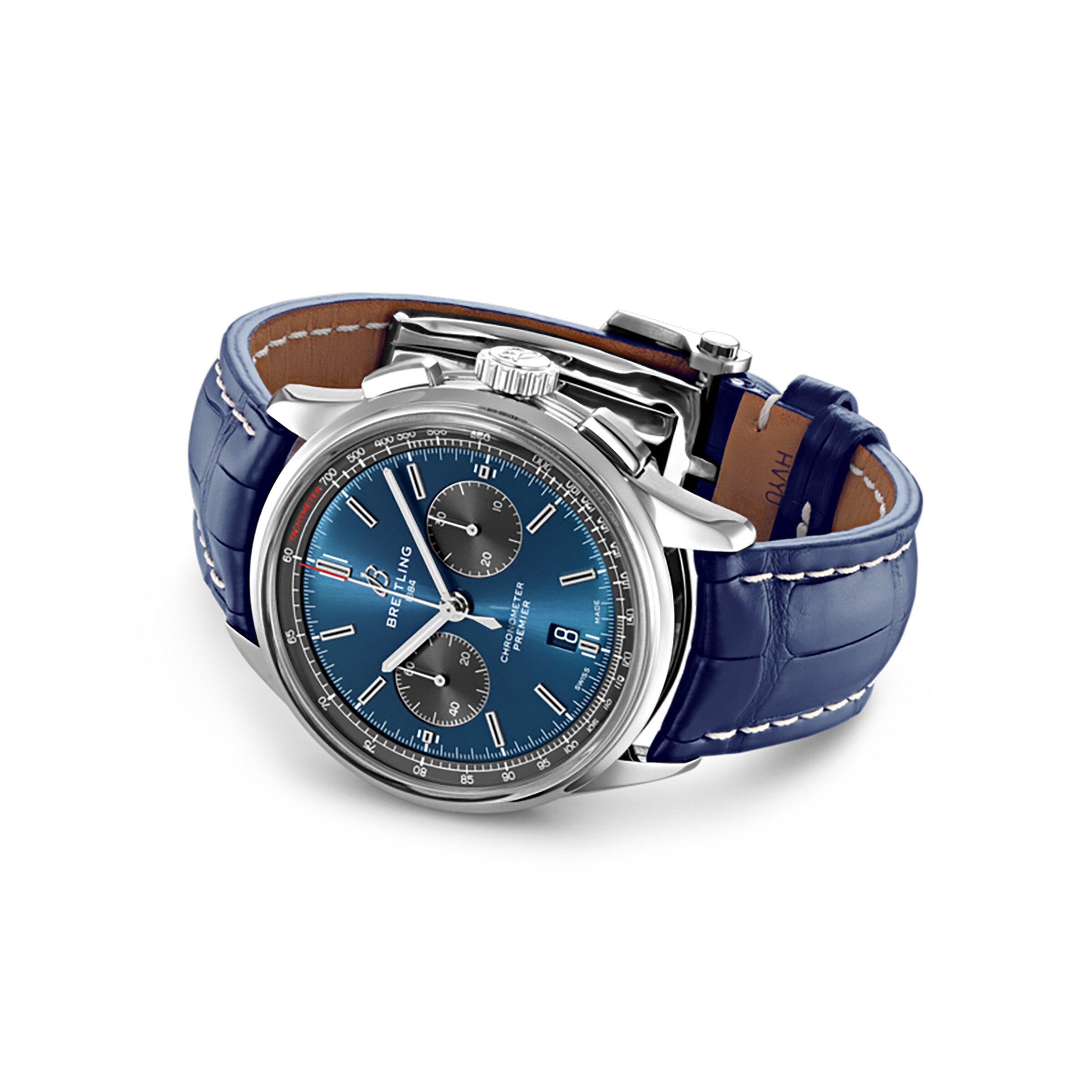 Replica Breitling Premier B01 Chronograph 42 Stainless Steel Leather Strap details AB0118A61C1P1 2 Replica Breitling Premier B01 Chronograph 42 Stainless Steel Leather Strap details AB0118A61C1P1