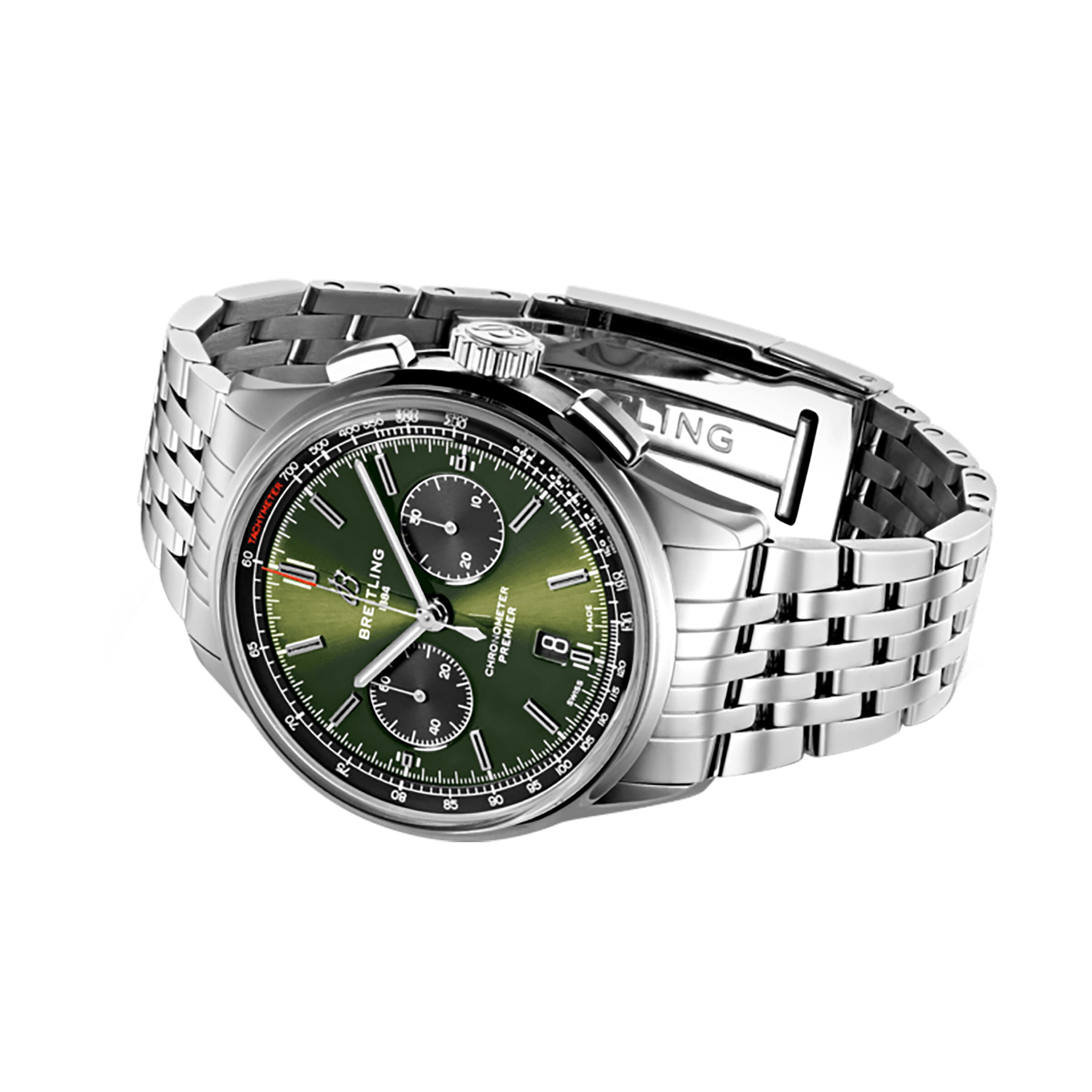 Replica Breitling Premier B01 Chronograph 42 Bentley Stainless Steel details AB0118A11L1A1