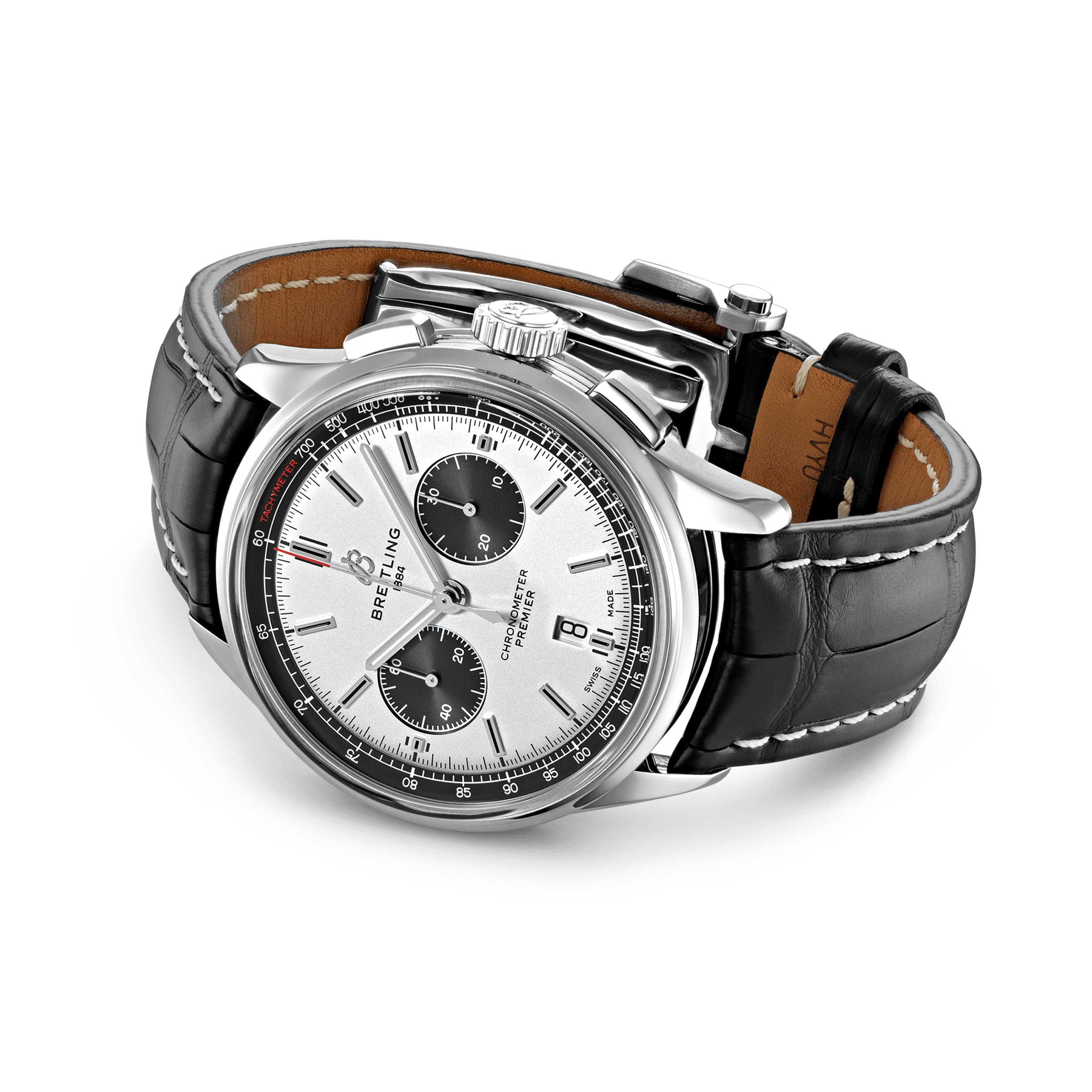 Replica Breitling Premier B01 Chronograph 42 Leather Strap details AB0118221G1P1