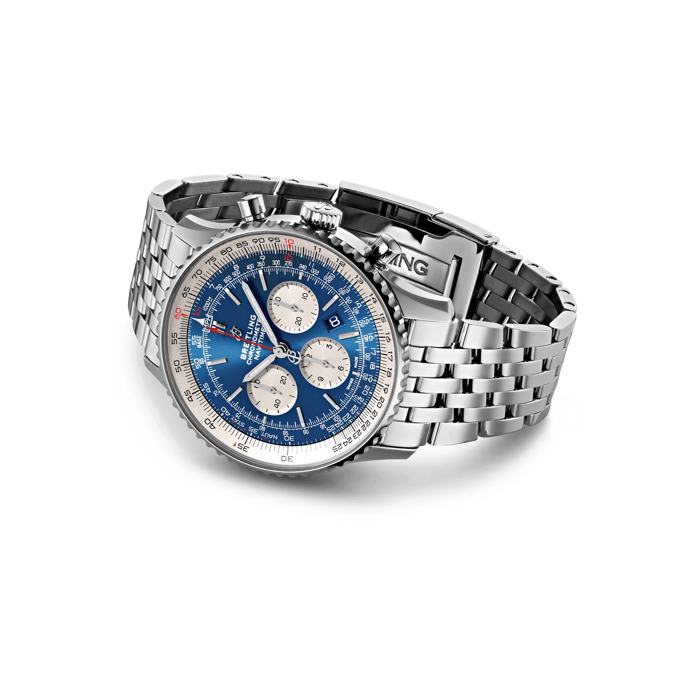 Replica Breitling Navitimer B01 Chronograph 46 Stainless Steel details AB0127211C1A1
