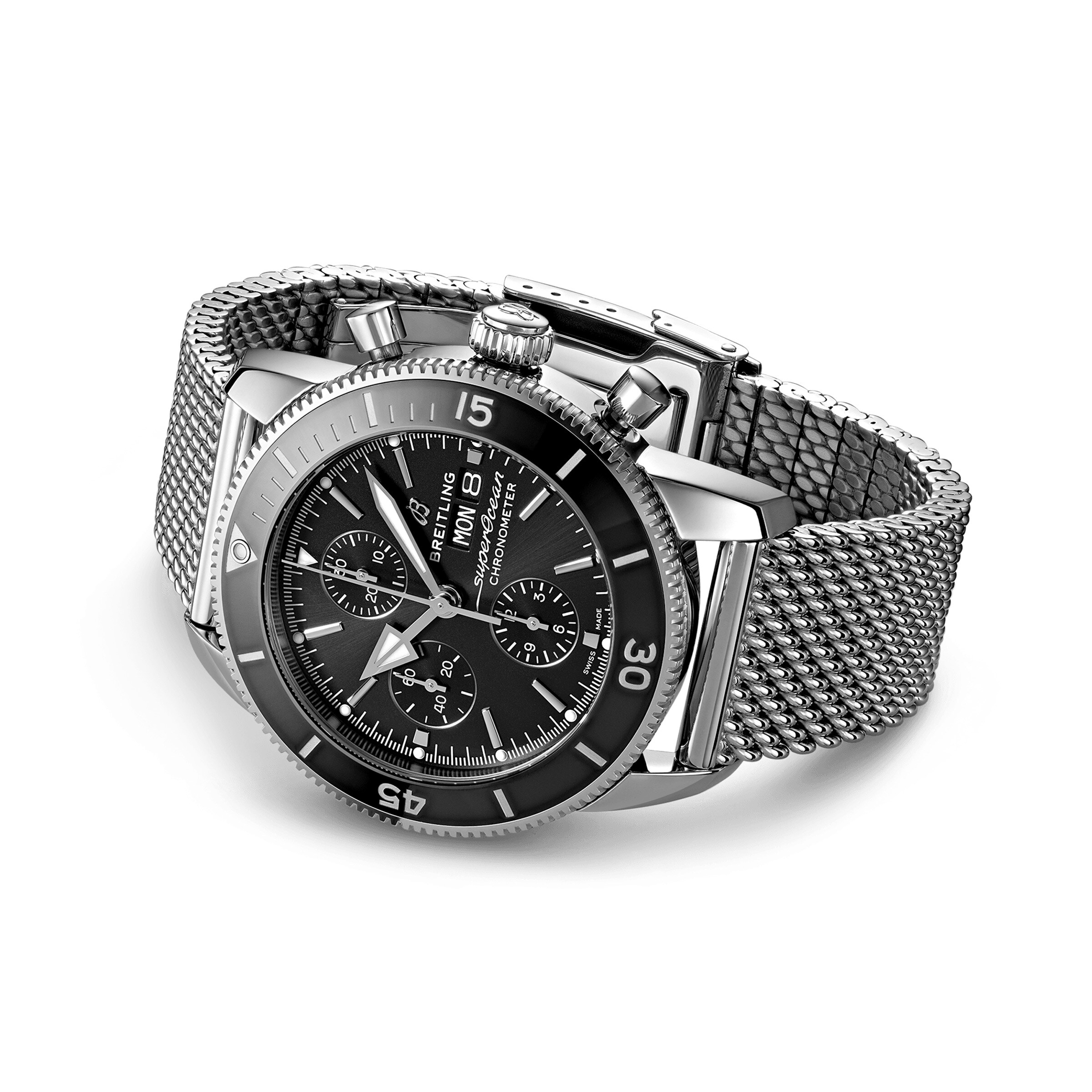 Replica Breitling Superocean Heritage Chronograph 44 Stainless Steel details A13313121B1A1 2 Replica Breitling Superocean Heritage Chronograph 44 Stainless Steel details A13313121B1A1