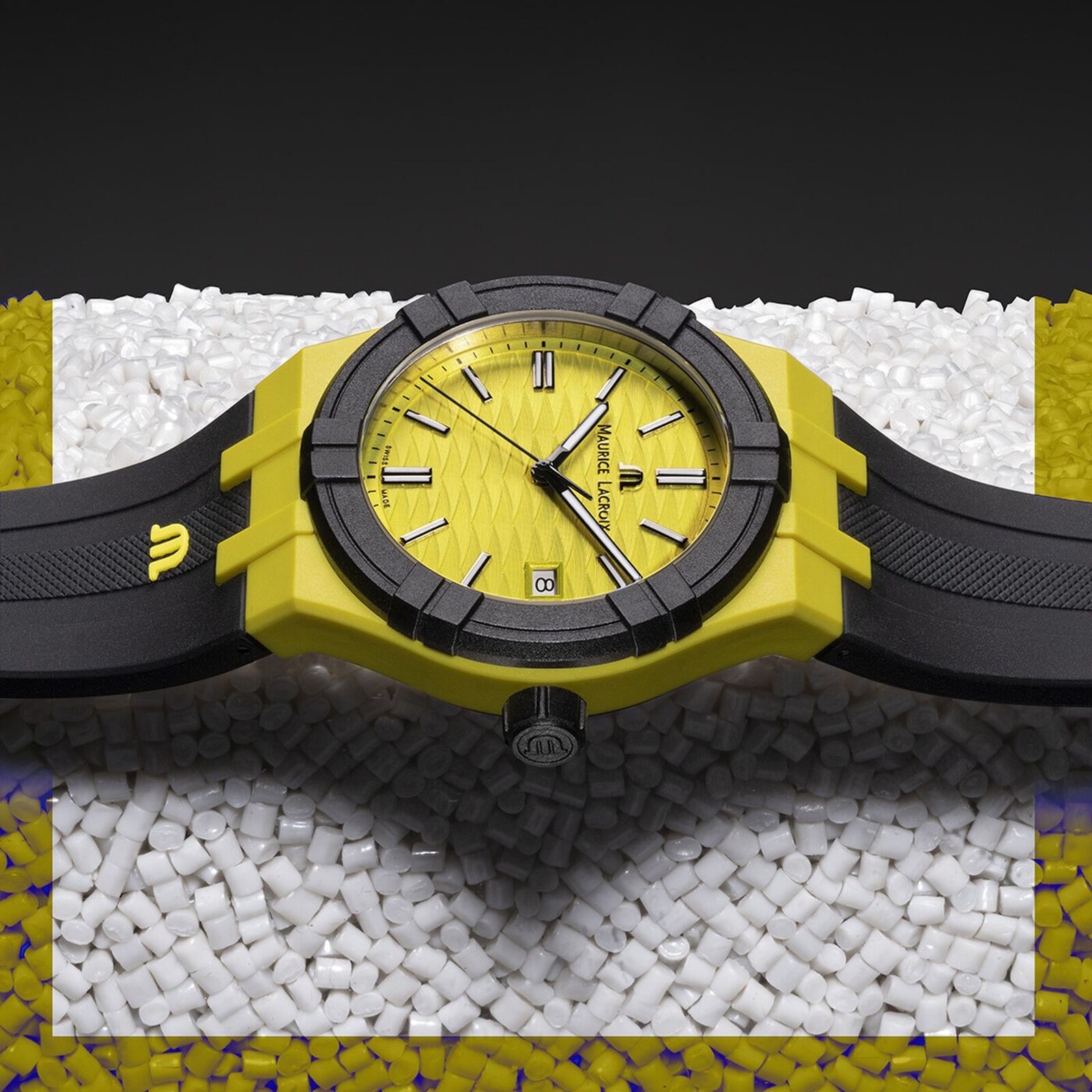 Replica Maurice Lacroix Aikon Tide 40mm Mens details Yellow AI2008-60060-300-0 2 Replica Maurice Lacroix Aikon Tide 40mm Mens details Yellow AI2008-60060-300-0
