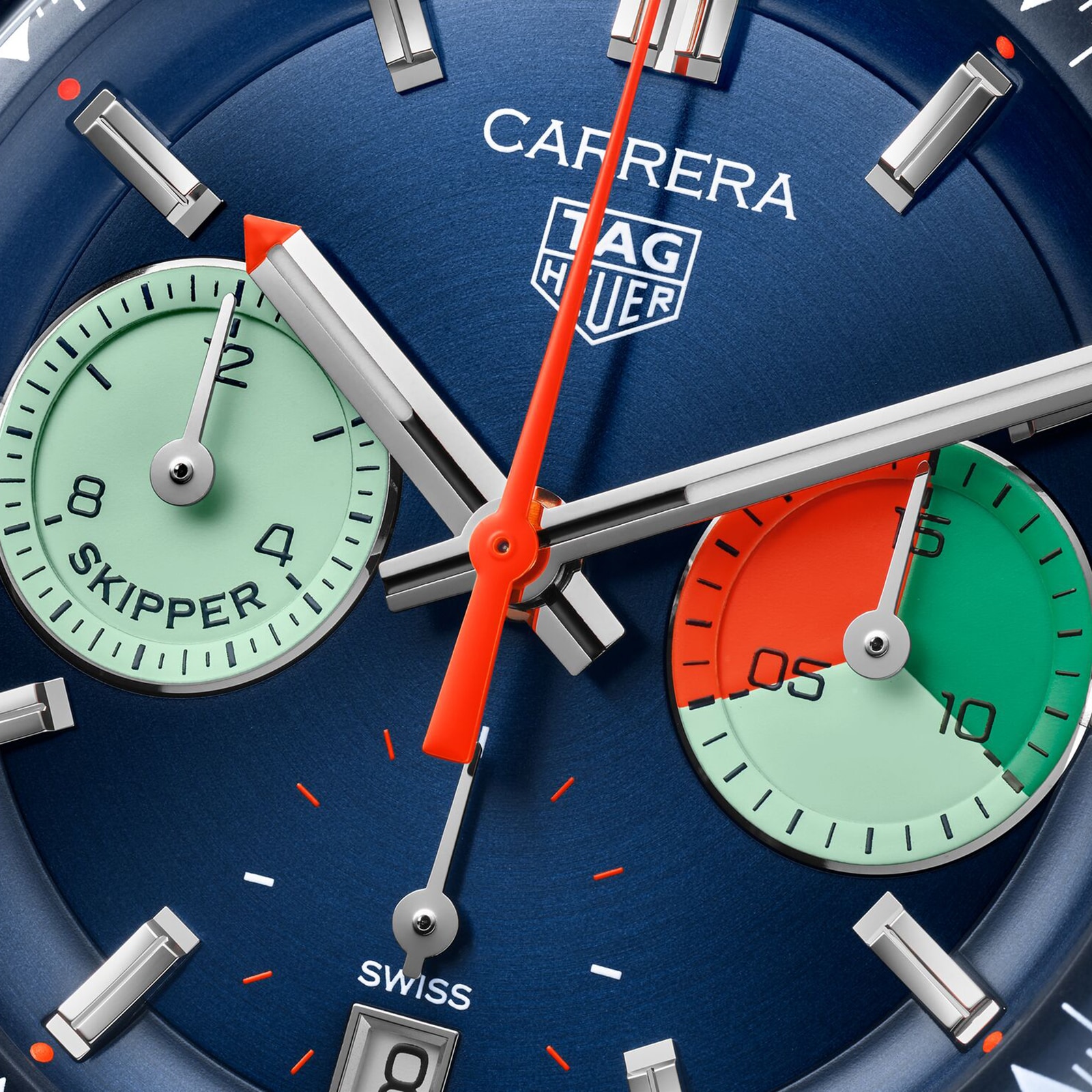 Replica TAG Heuer Carrera Chronograph Skipper 39mm Mens details Blue CBS2213.FN6002 2 Replica TAG Heuer Carrera Chronograph Skipper 39mm Mens details Blue CBS2213.FN6002