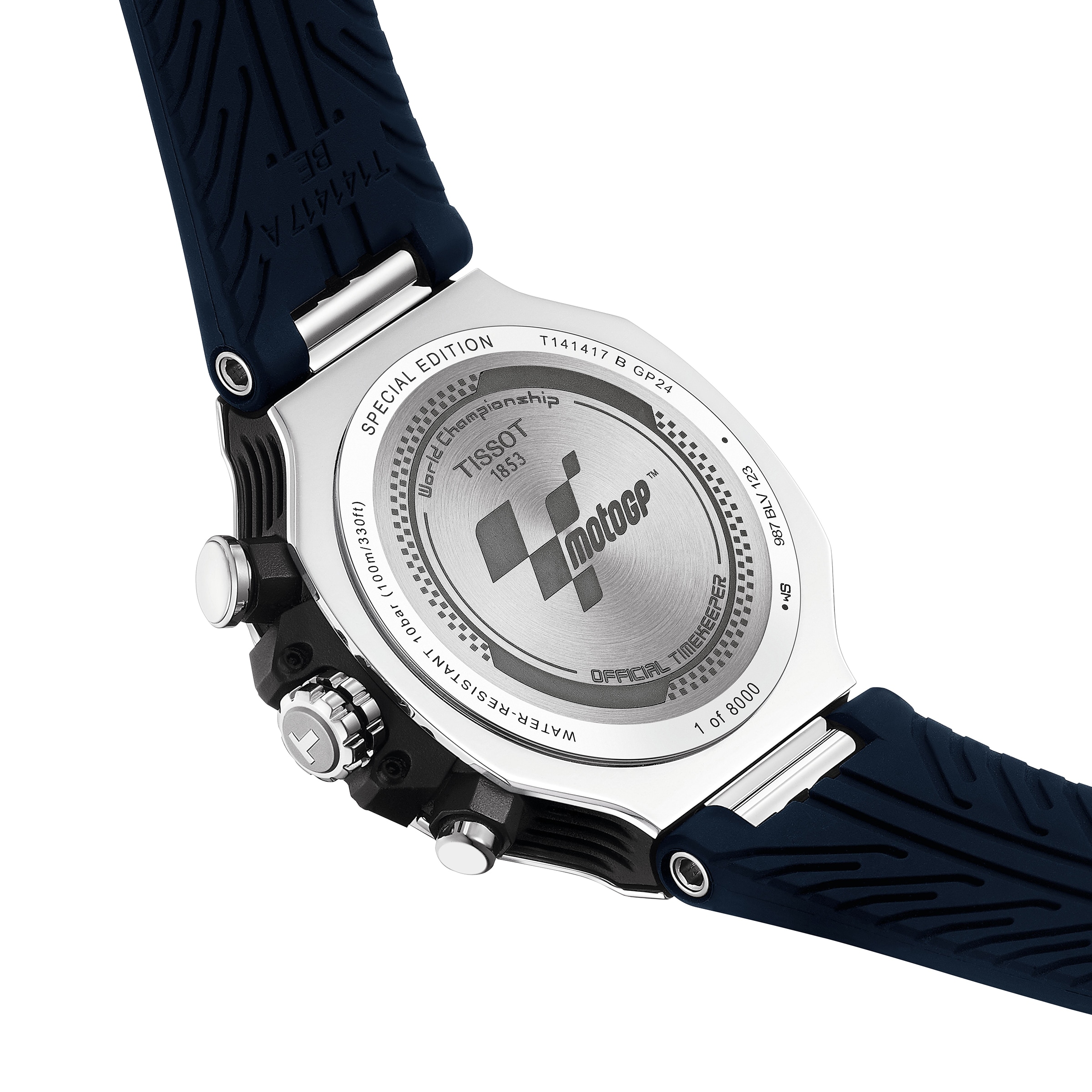 Replica Tissot T-Race MotoGP Chronograph 2024 Limited Edition 45mm Mens details Blue T1414171704700 2 Replica Tissot T-Race MotoGP Chronograph 2024 Limited Edition 45mm Mens details Blue T1414171704700