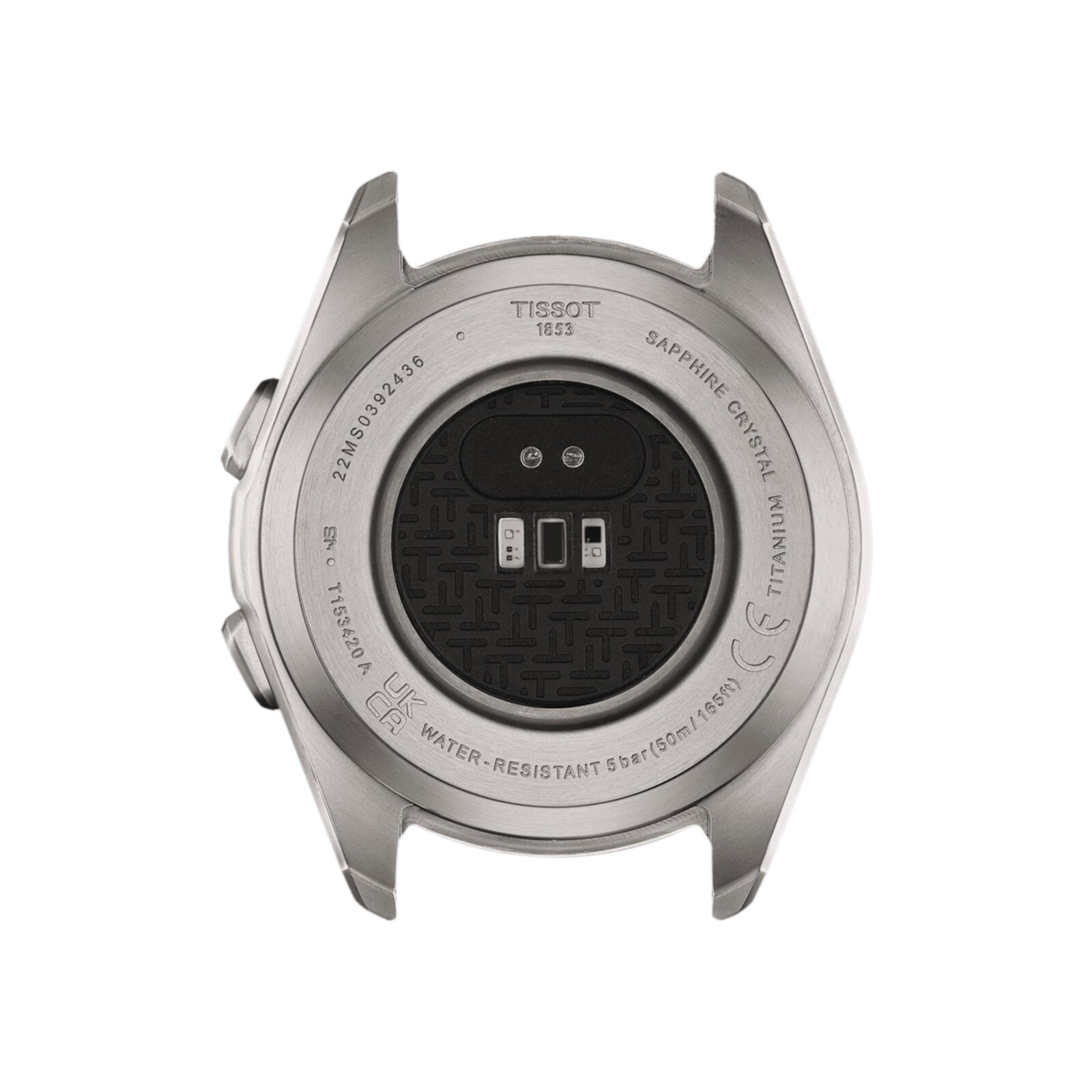 Replica Tissot T-Touch Connect Sport 44mm Unisex details Black With White Silicone Strap T1534204705103