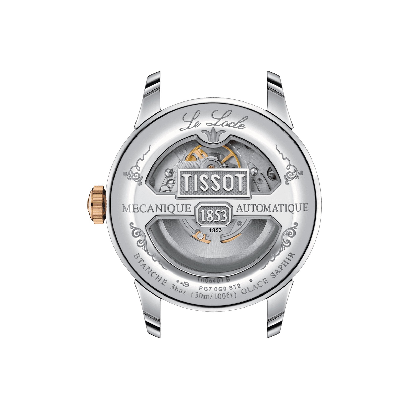 Replica Tissot T-Classic Le Locle Powermatic 80 Open Heart 39mm Mens details T0064072203302 2 Replica Tissot T-Classic Le Locle Powermatic 80 Open Heart 39mm Mens details T0064072203302